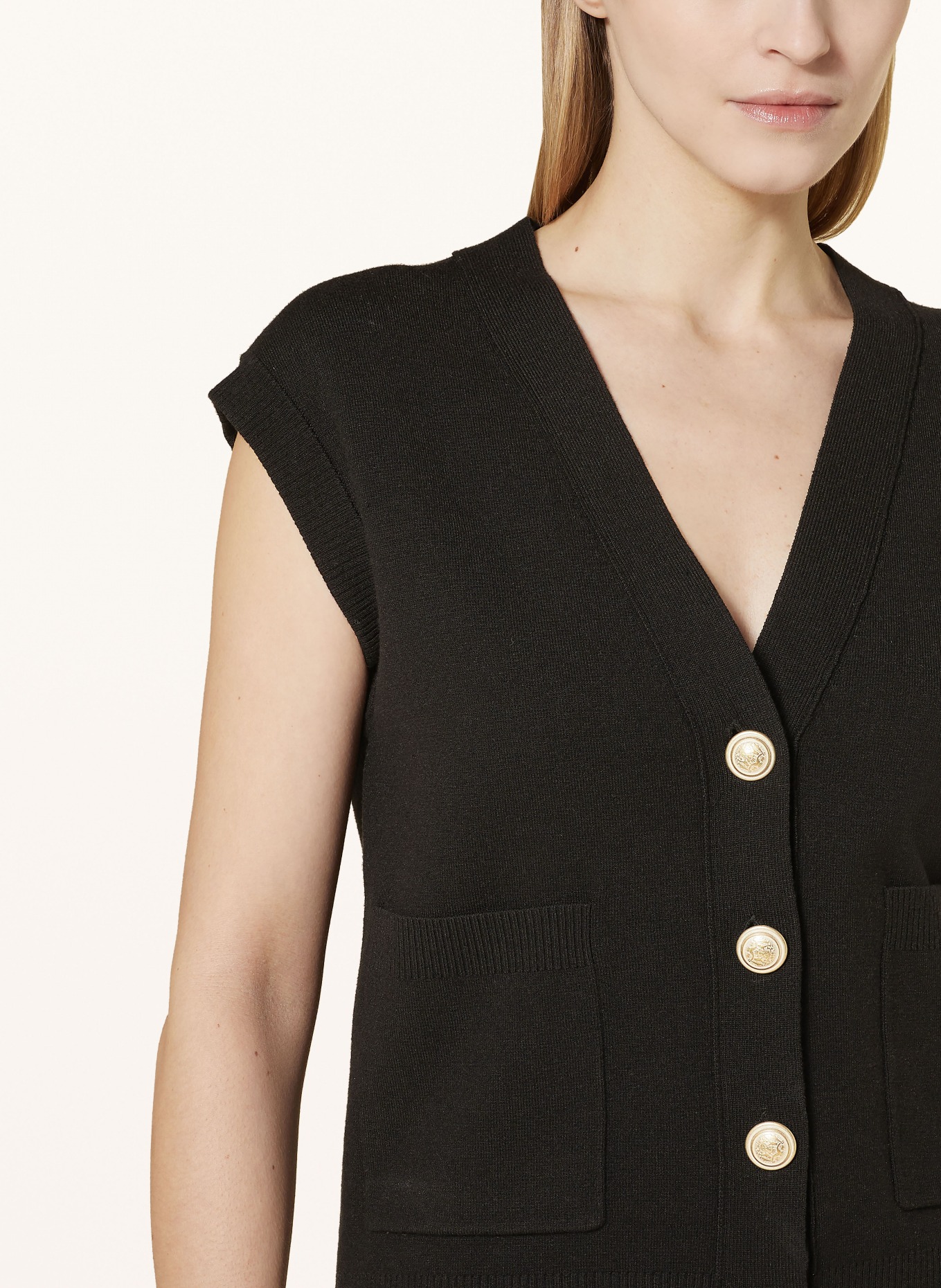 CINQUE Knit vest CILONO, Color: BLACK (Image 4)