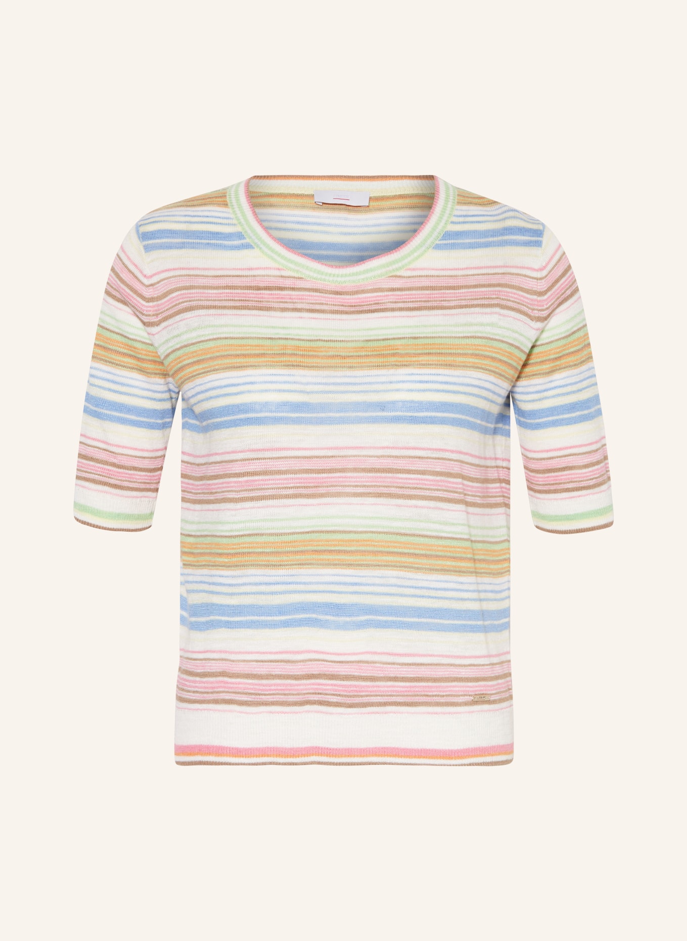 CINQUE Úpletové tričko CIROSANA, Barva: KRÉMOVÁ/ RŮŽOVÁ/ TMAVĚ MODRÁ (Obrázek 1)