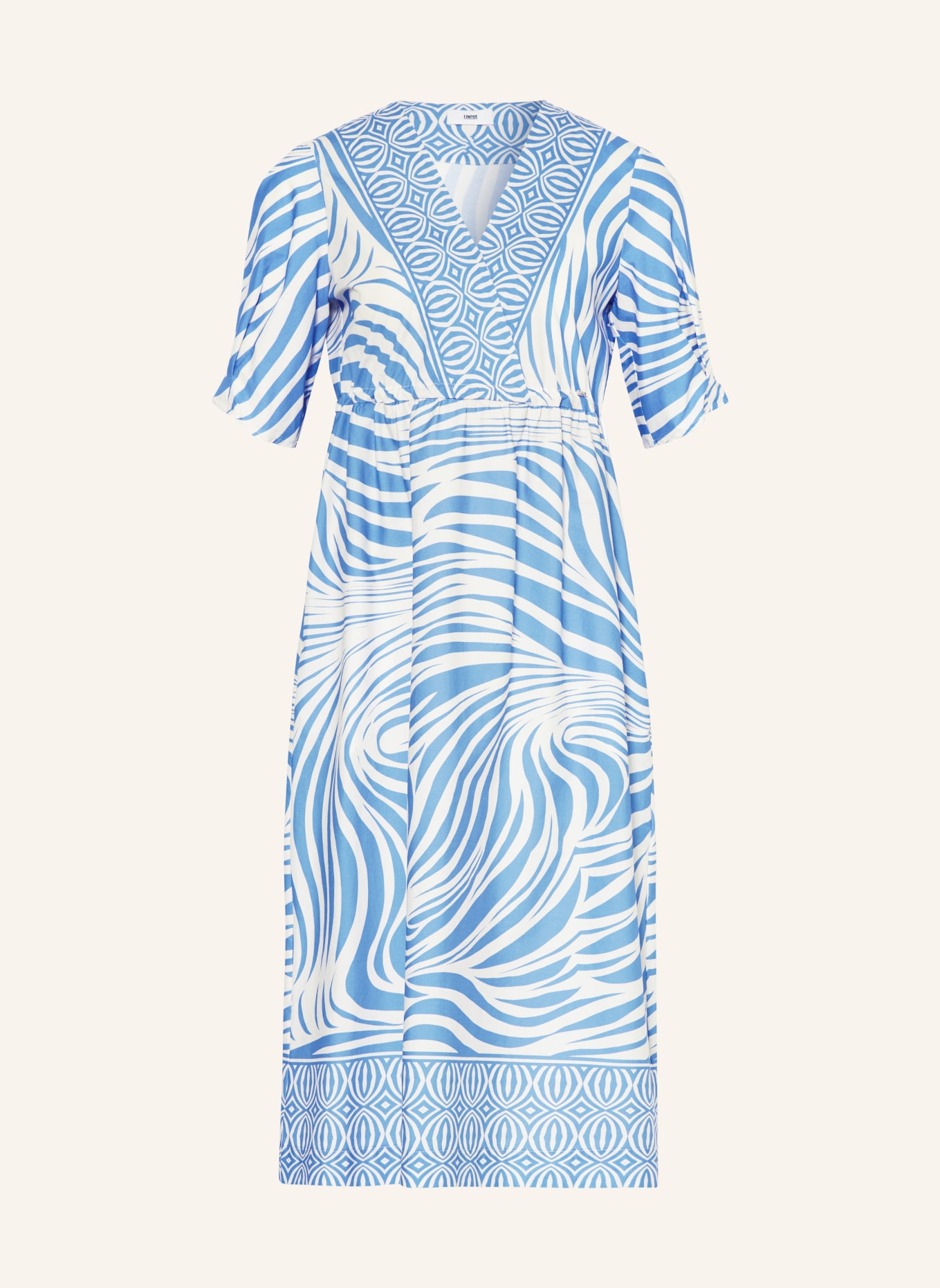 CINQUE Dress CIDALIS, Color: LIGHT BLUE/ WHITE (Image 1)