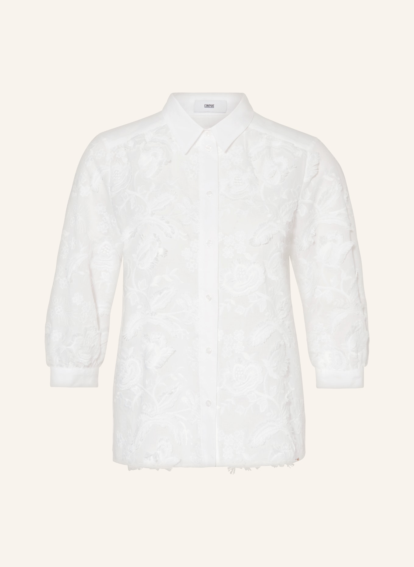 CINQUE Shirt blouse CITILL with embroidery, Color: WHITE (Image 1)