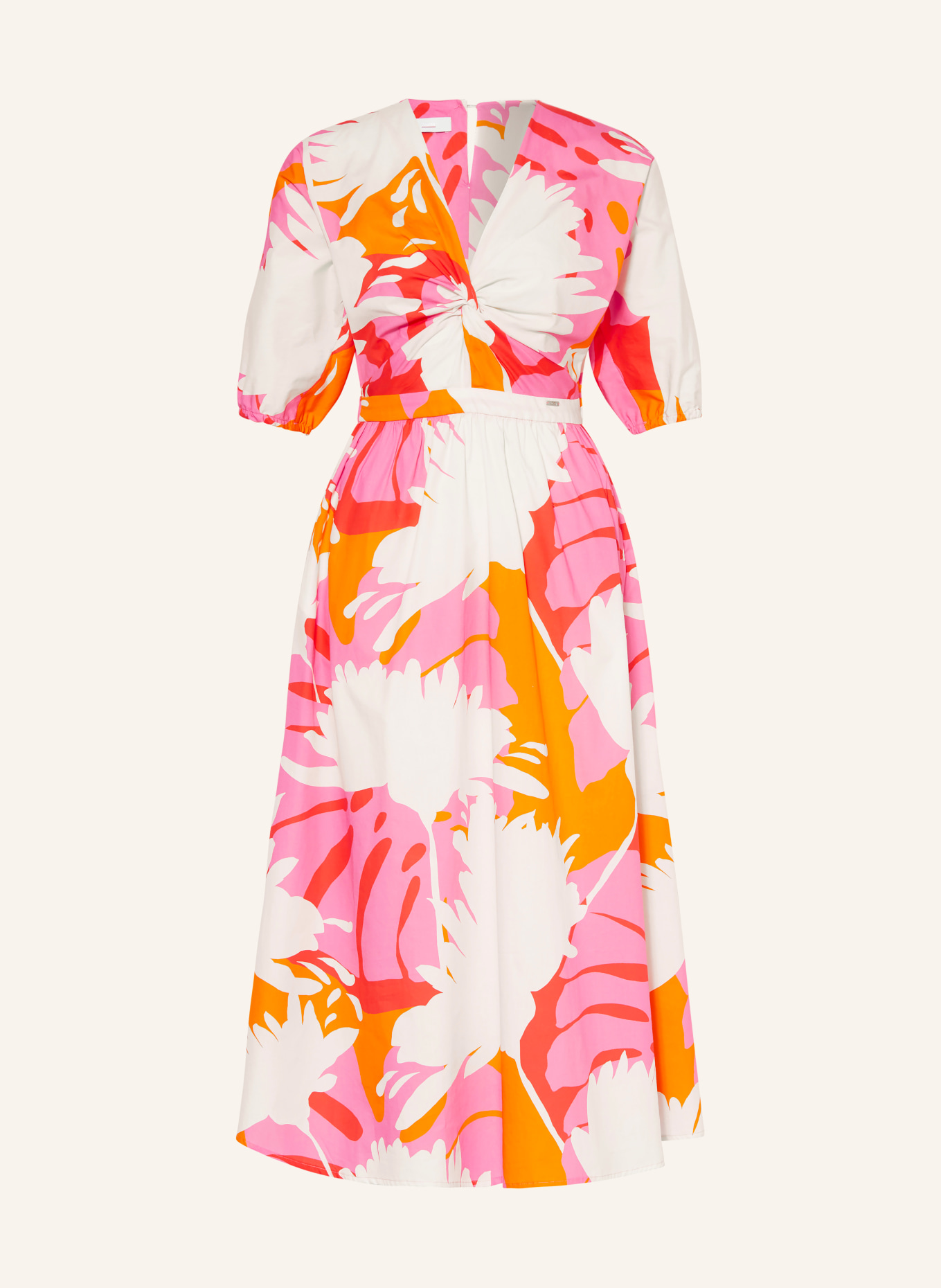 CINQUE Kleid CIIGARO, Farbe: CREME/ ORANGE/ PINK (Bild 1)