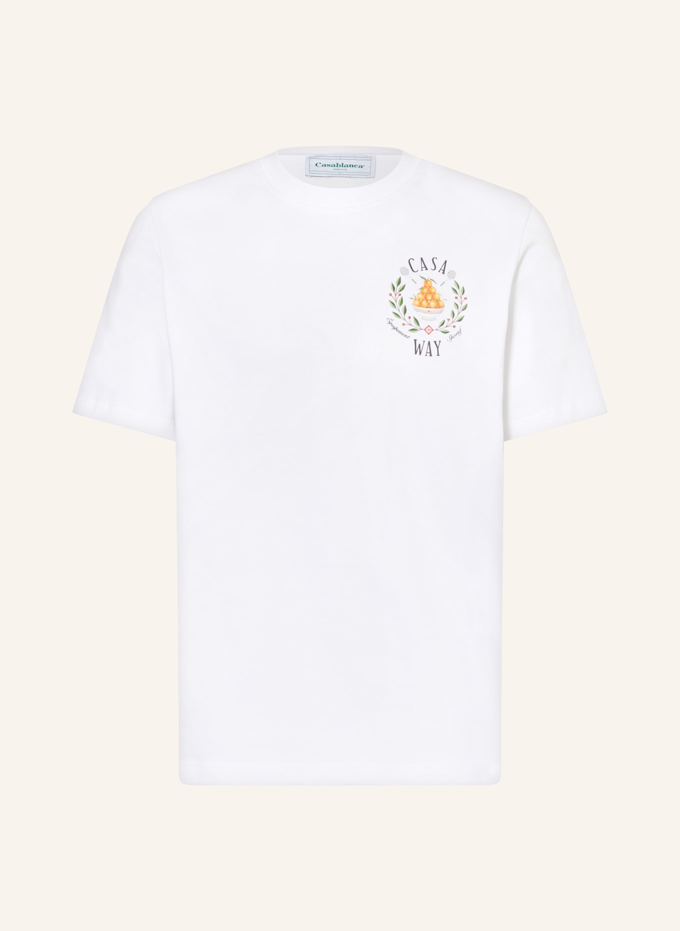 Casablanca T-shirt, Color: WHITE (Image 1)