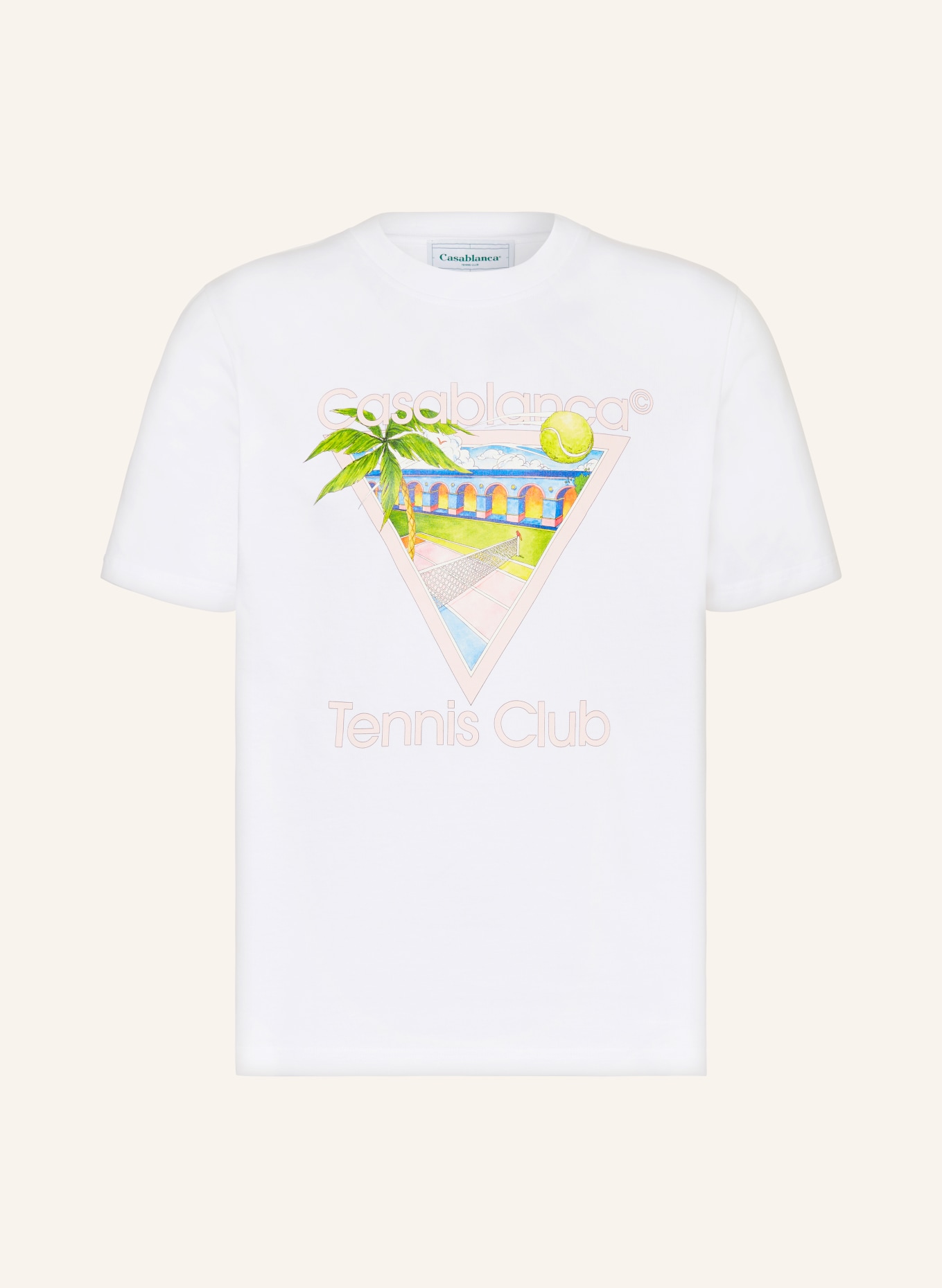 Casablanca T-shirt, Color: WHITE (Image 1)
