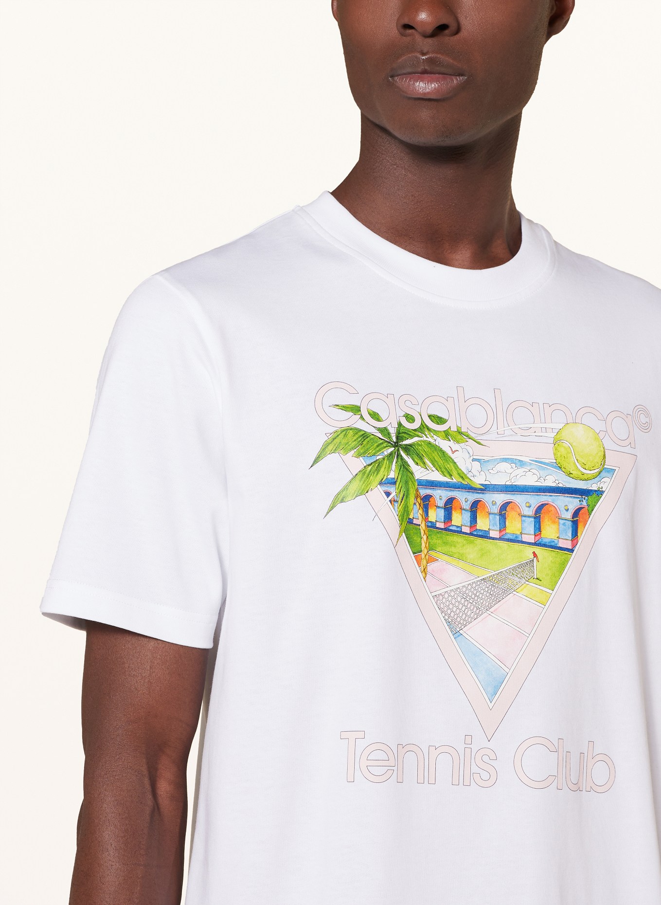 Casablanca T-shirt, Color: WHITE (Image 4)