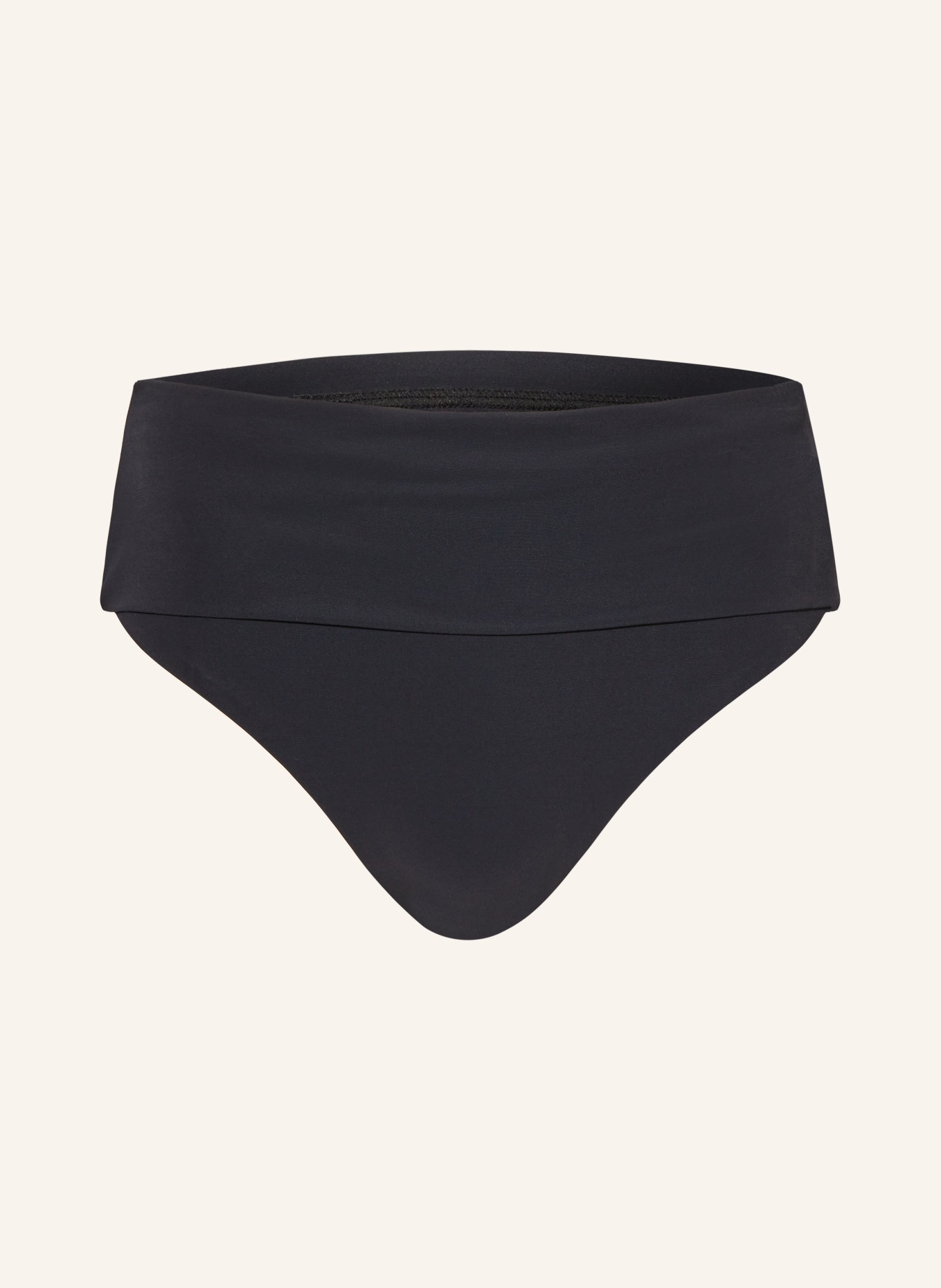 JETS Australia High-waist bikini bottoms FOLD DOWN, Color: BLACK (Image 1)