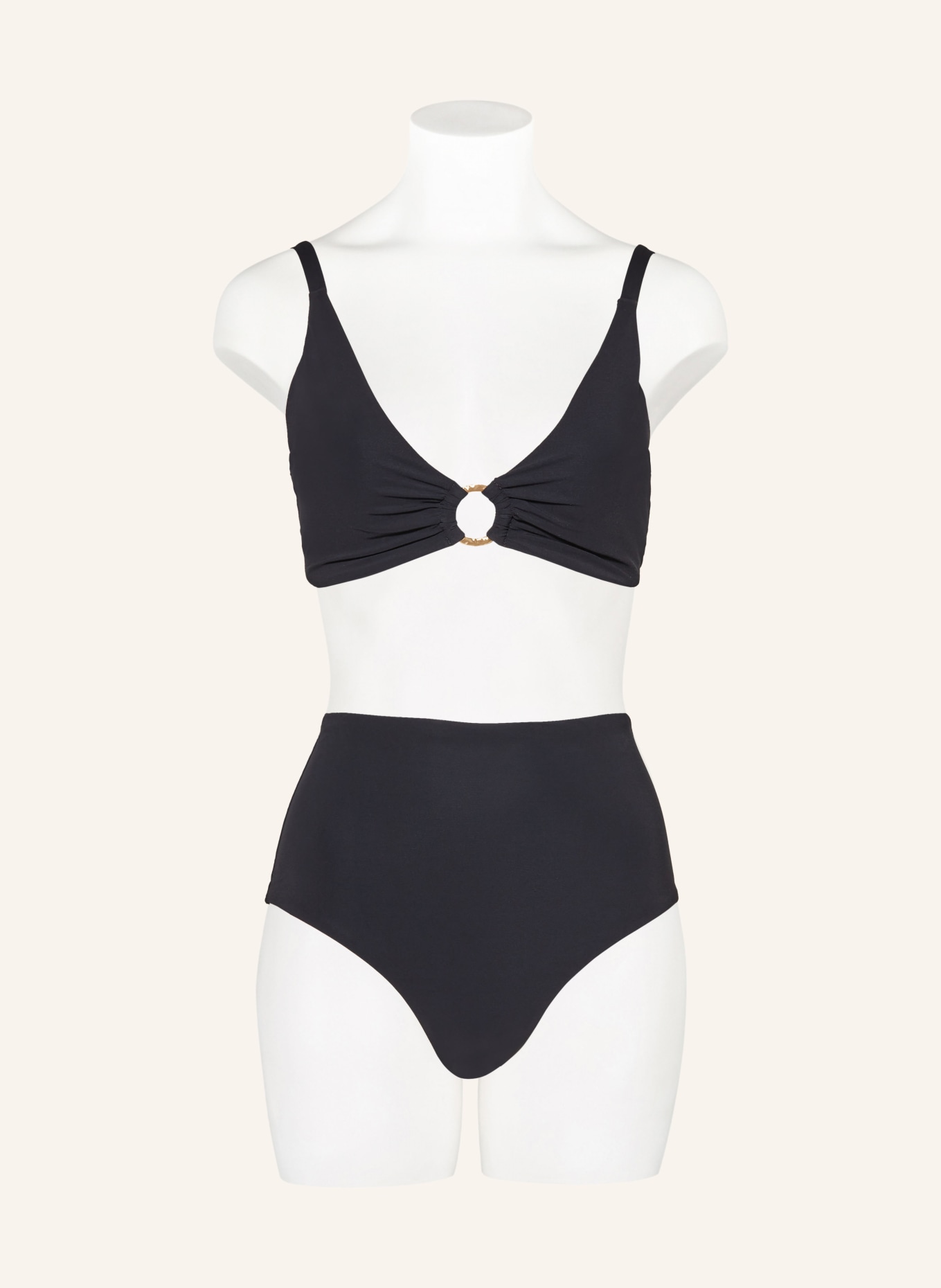 JETS Australia High waist bikini bottoms JETSET, Color: BLACK (Image 2)