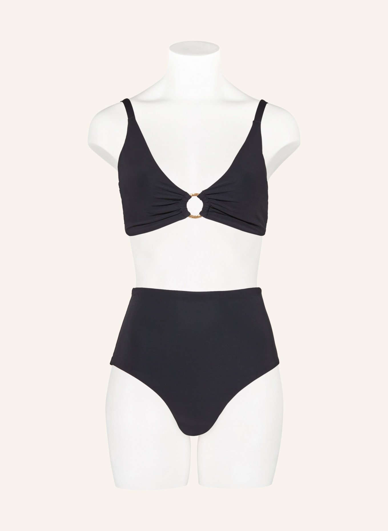 JETS Australia Bralette bikini top JETSET, Color: BLACK (Image 2)