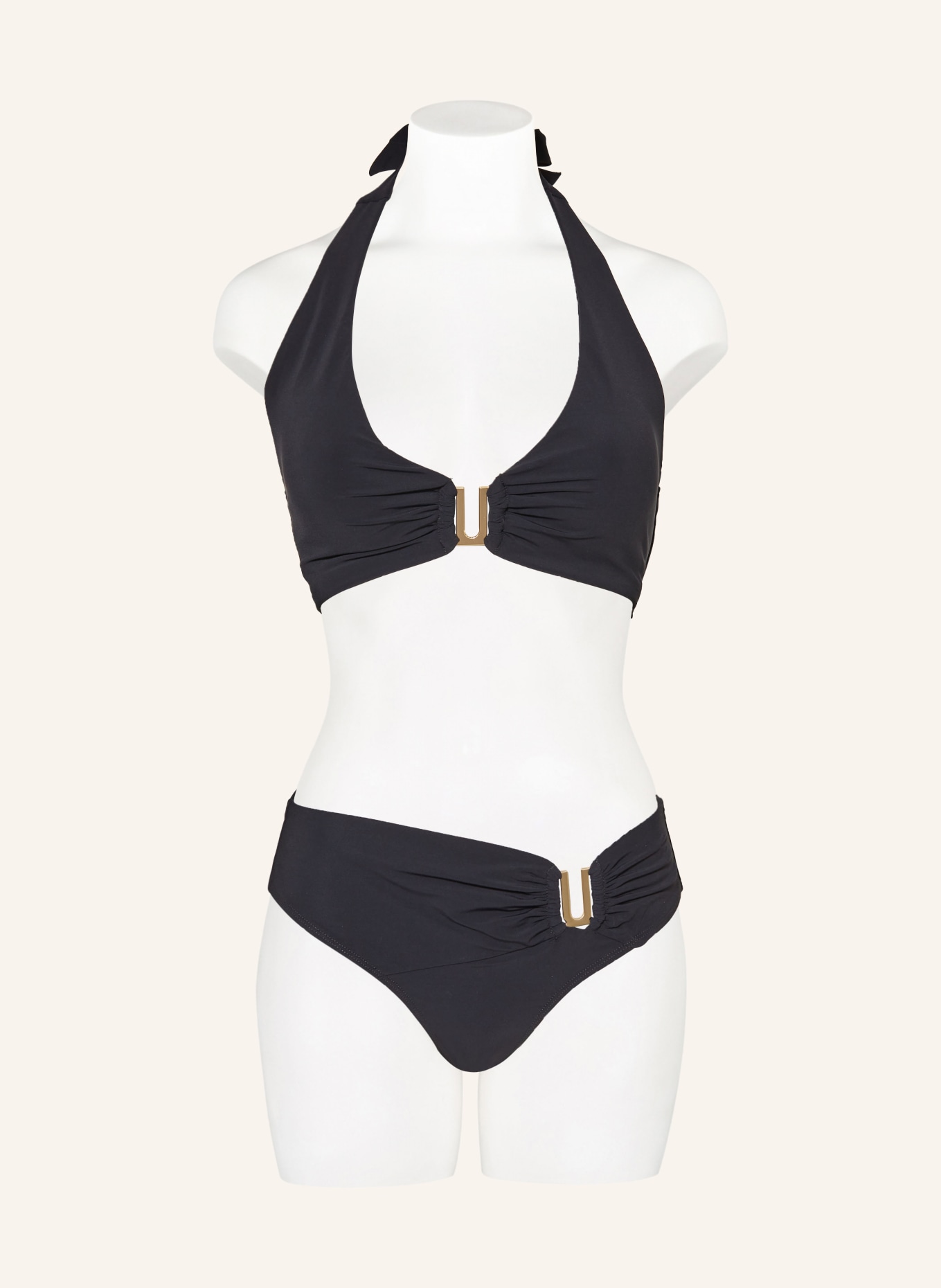 JETS Australia Halter neck bikini top JETSET, Color: BLACK (Image 2)