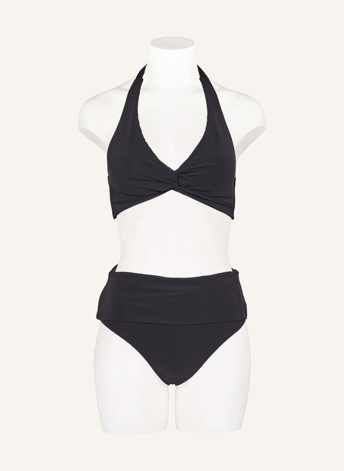 JETS Australia Halter neck bikini top VIT, Color: BLACK (Image 2)