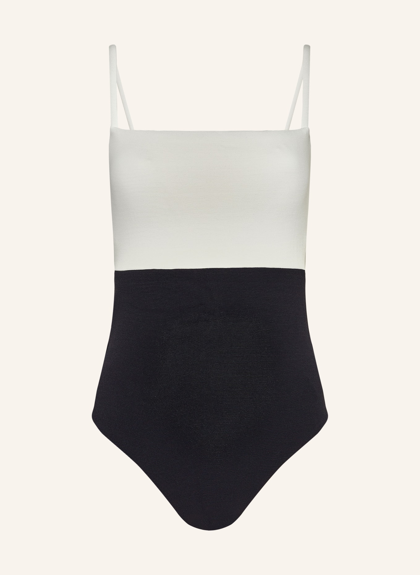 JETS Australia Swimsuit VERSA RIB, Color: BLACK/ CREAM (Image 1)