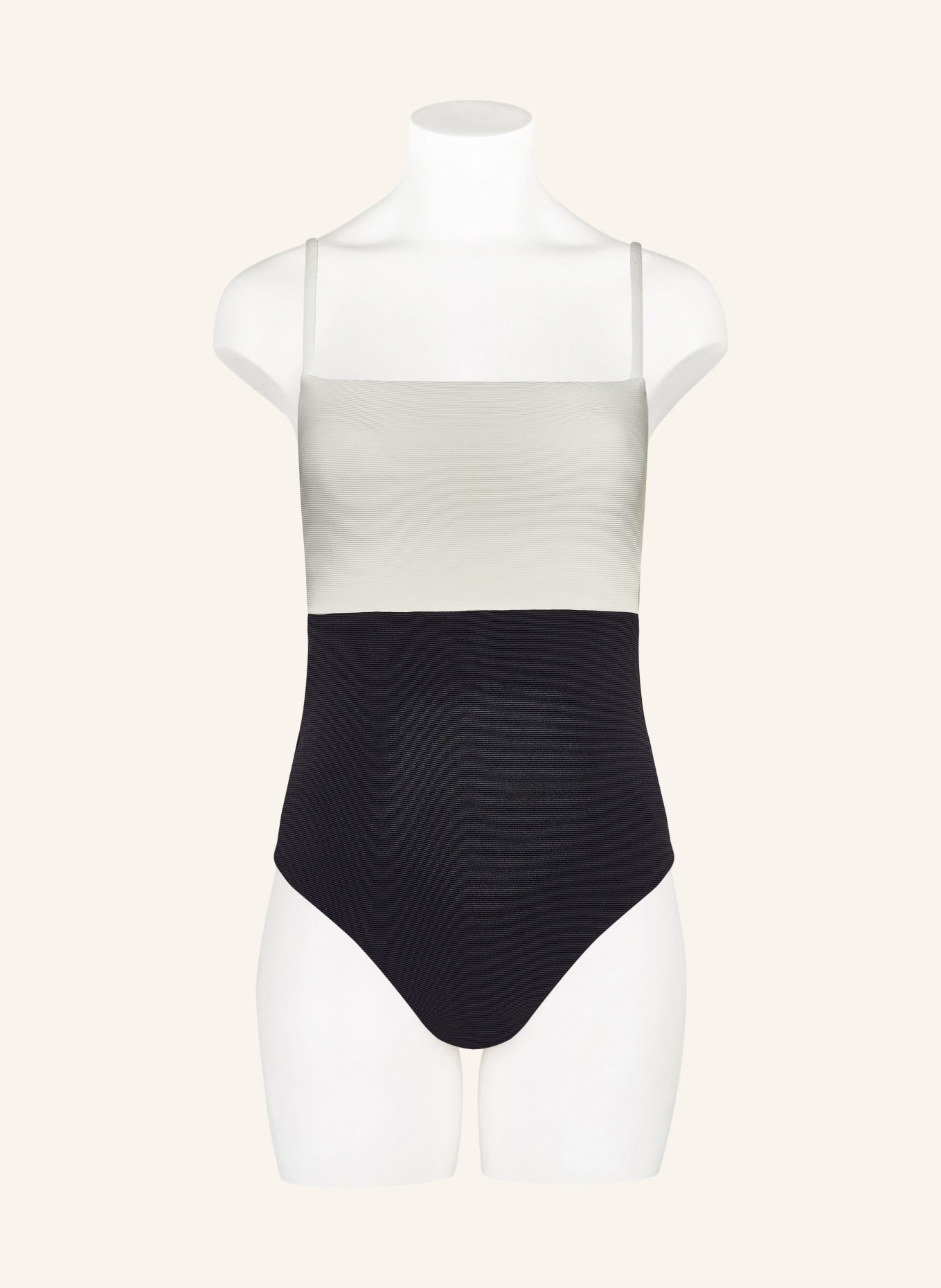 JETS Australia Swimsuit VERSA RIB, Color: BLACK/ CREAM (Image 2)