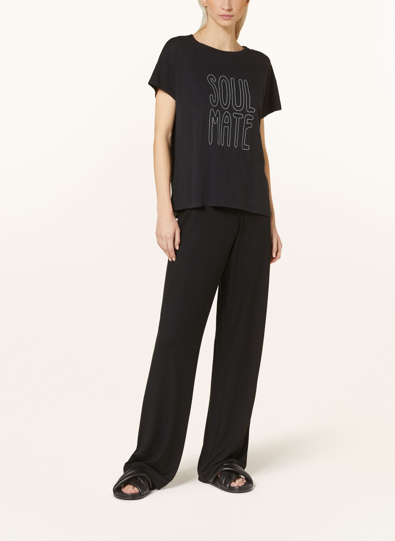 Juvia Jersey trousers IVY, Color: BLACK (Image 2)