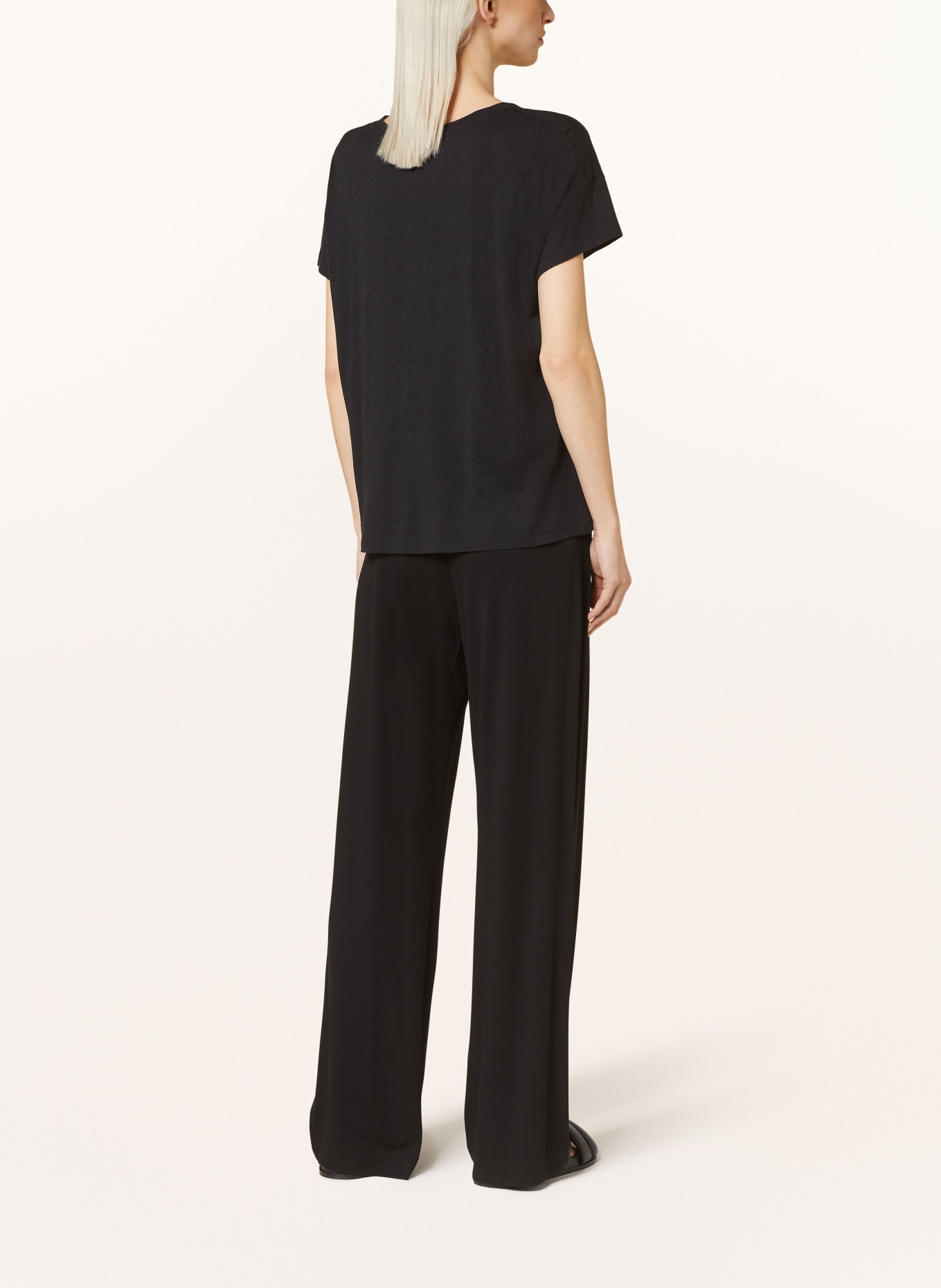 Juvia Jersey trousers IVY, Color: BLACK (Image 3)