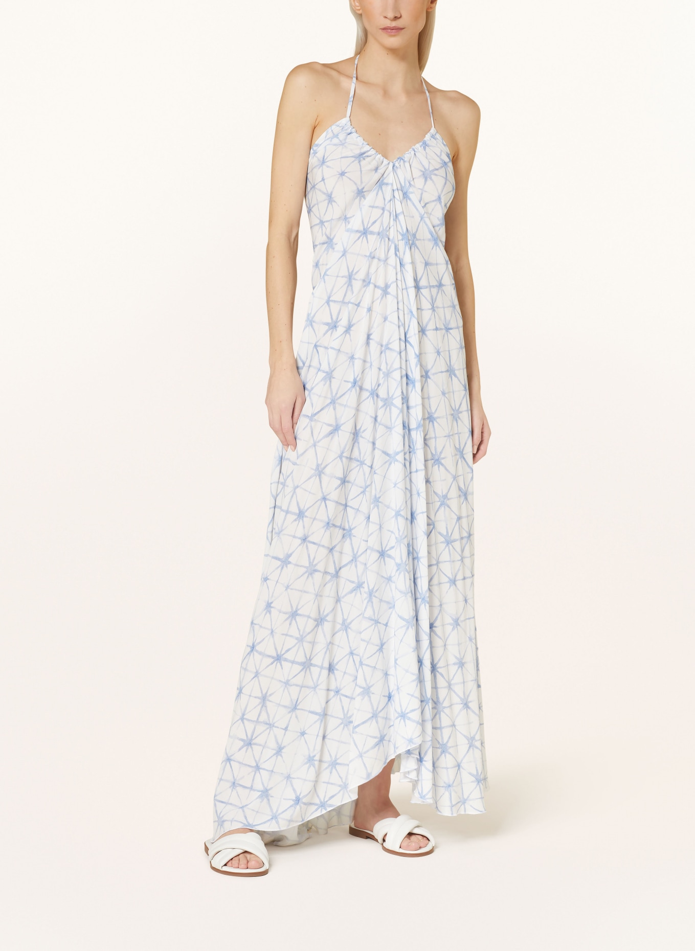 Juvia Dress MARLA, Color: WHITE/ BLUE (Image 2)