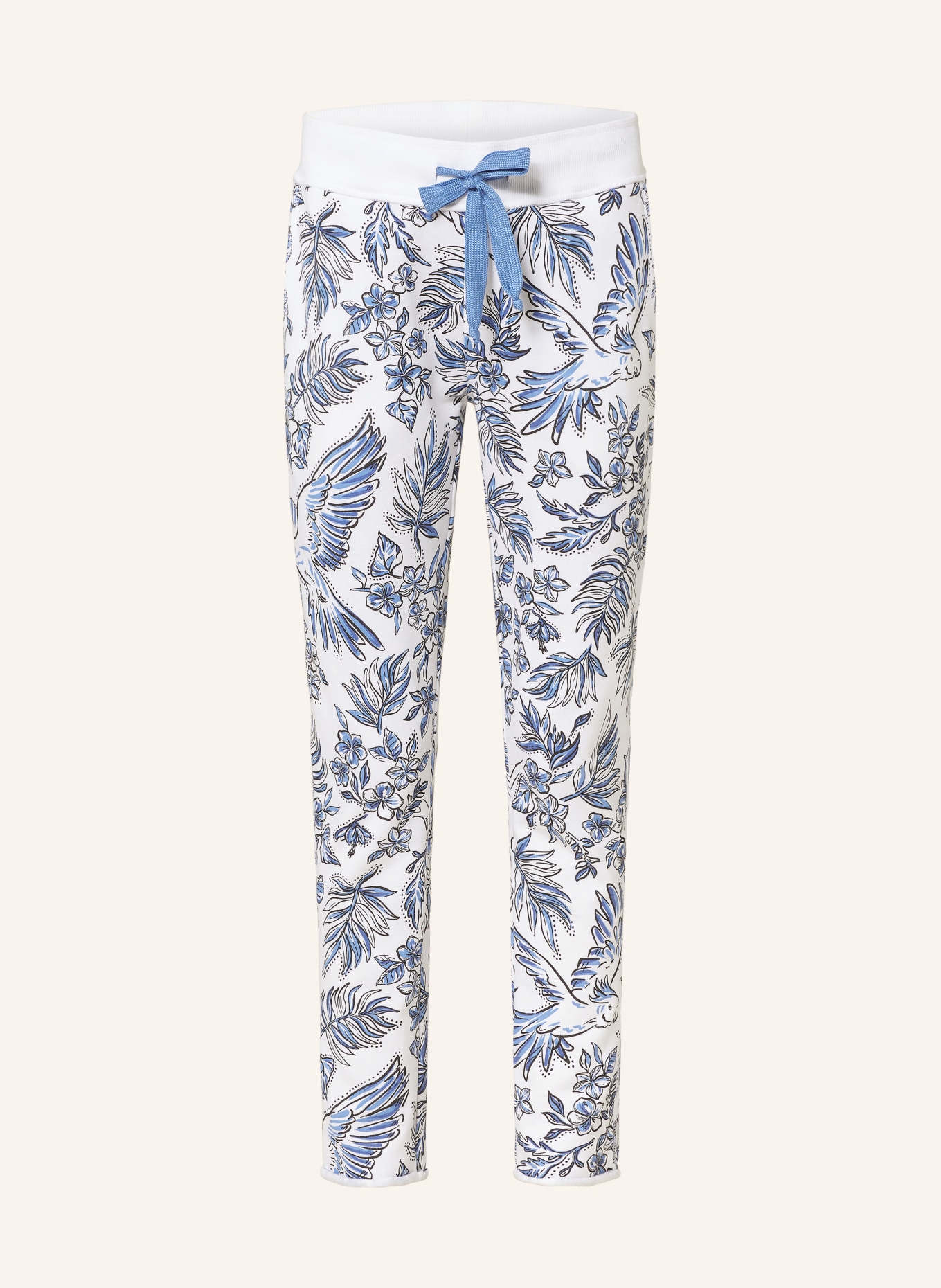 Juvia Sweatpants SMILLA, Color: WHITE/ BLUE (Image 1)