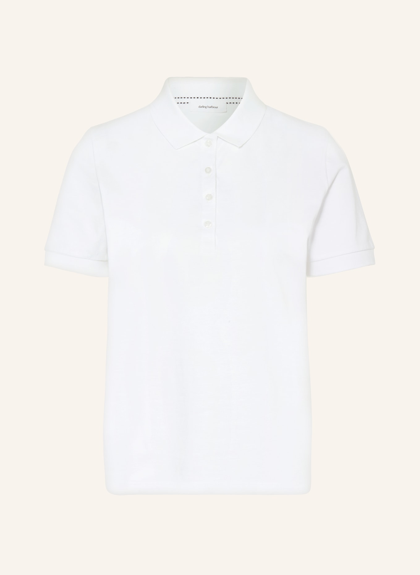 darling harbour Pique polo shirt, Color: WEISS (Image 1)
