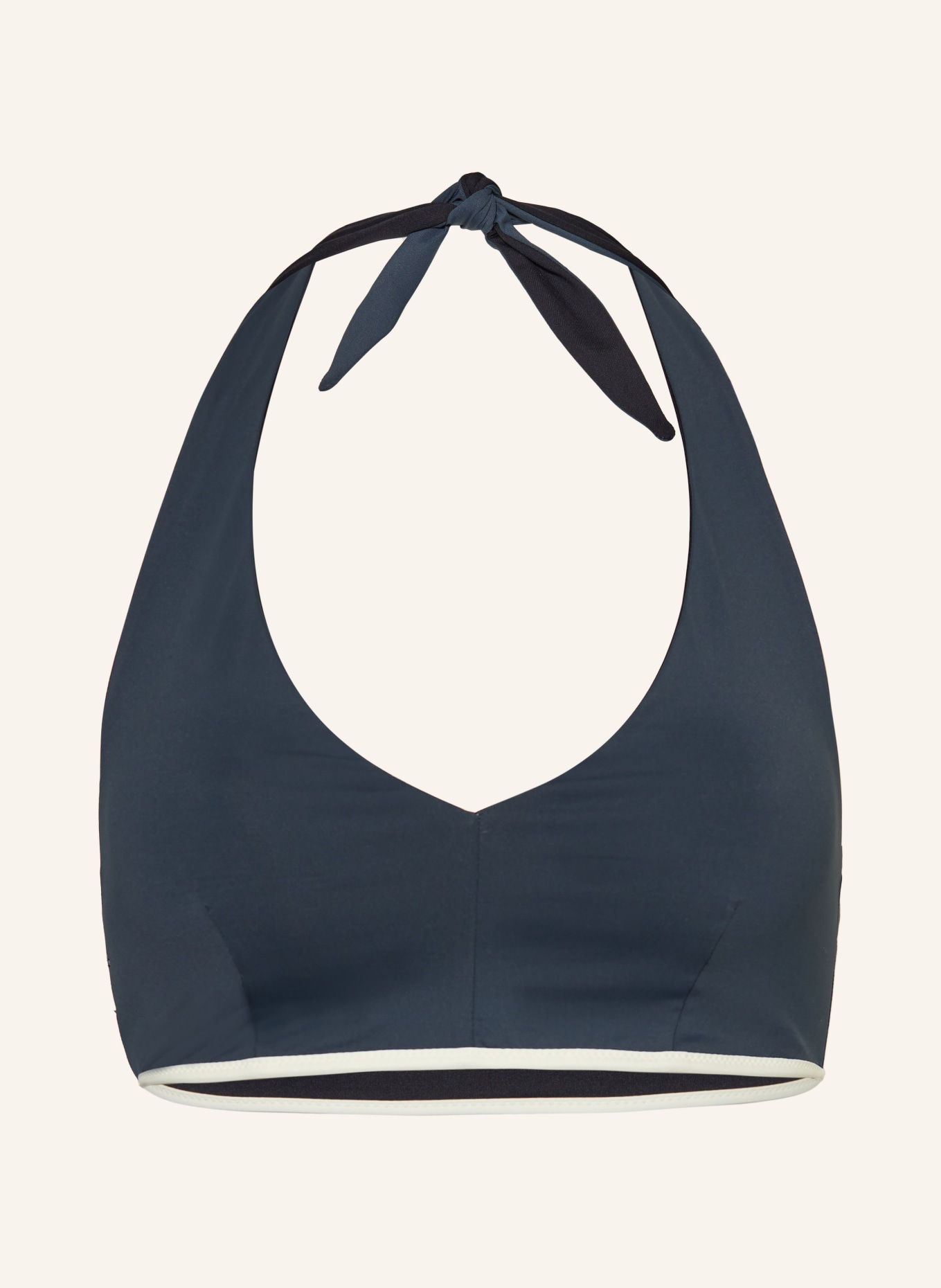 MYMARINI Halter neck bikini top HOLIDAY reversible, Color: GRAY (Image 1)