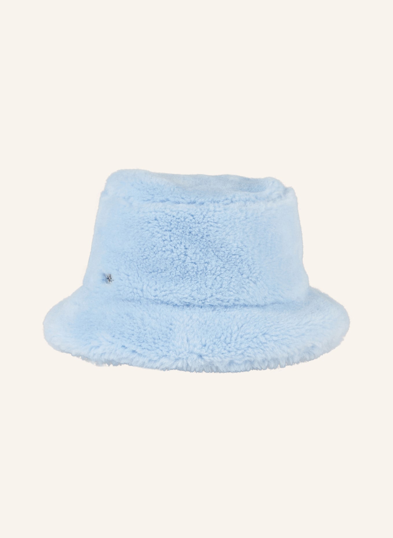 GANNI Bucket-Hat aus Teddyfell, Farbe: HELLBLAU (Bild 2)