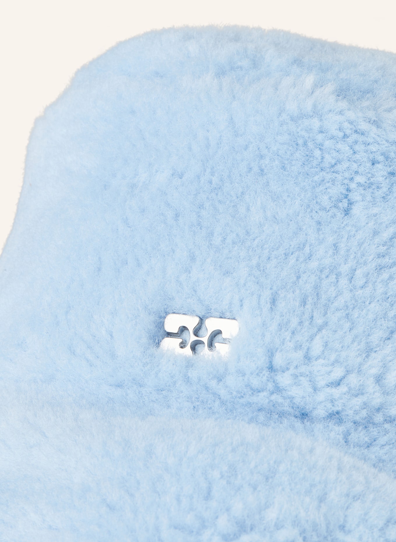 GANNI Bucket hat made of teddy fleece, Color: LIGHT BLUE (Image 3)