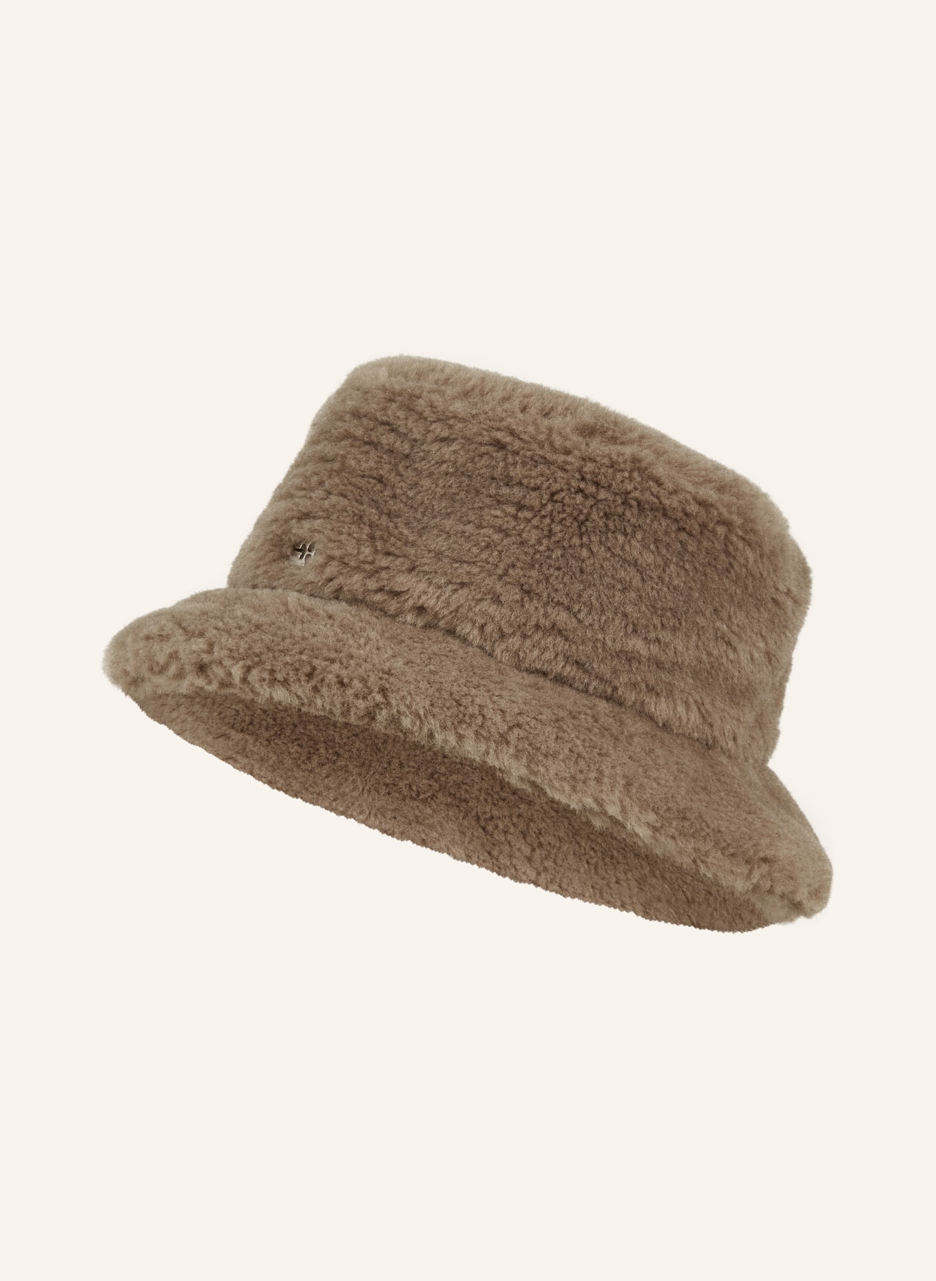 GANNI Bucket-Hat aus Kunstfell, Farbe: GRAU (Bild 1)