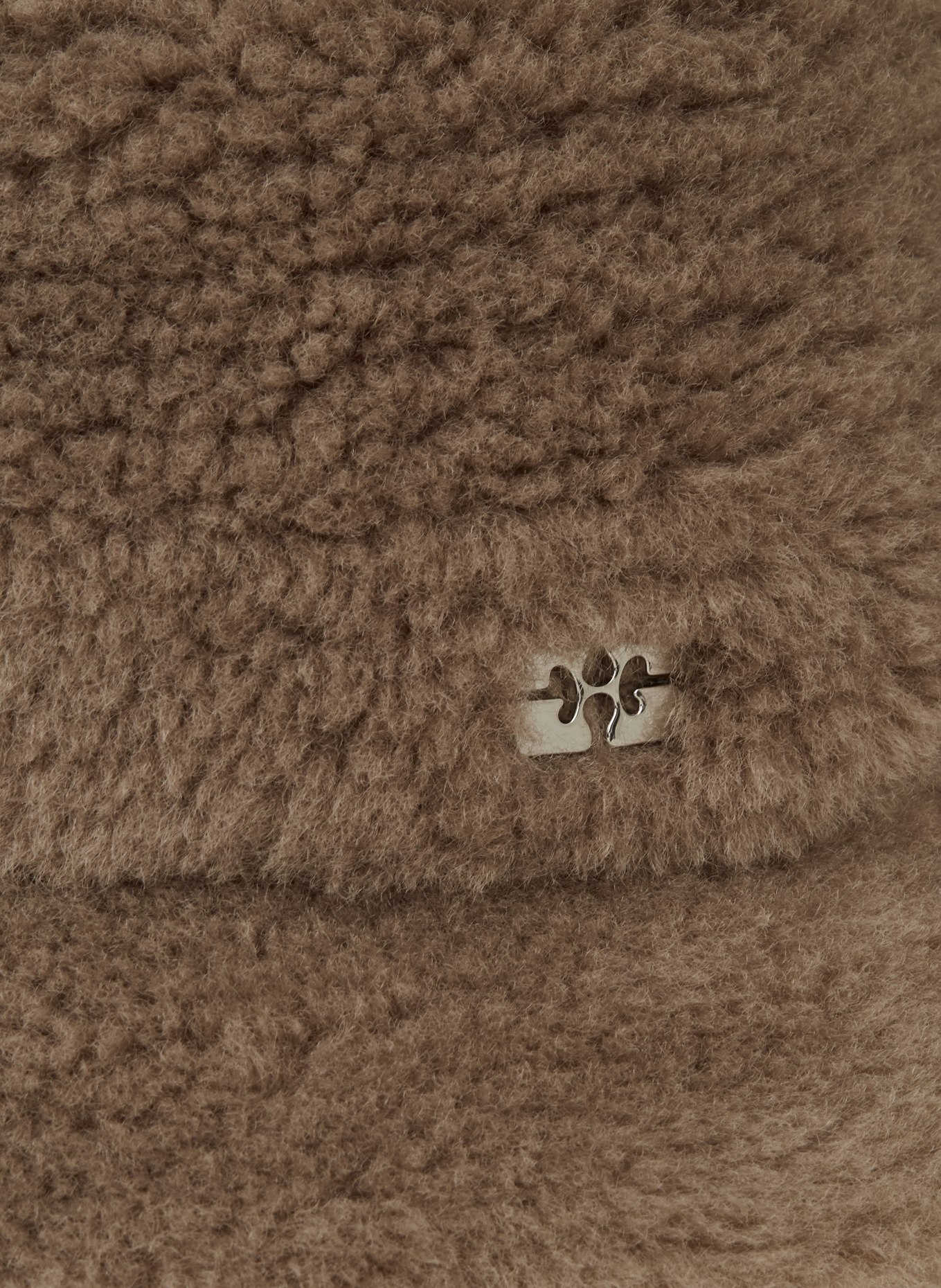 GANNI Bucket hat in faux fur, Color: GRAY (Image 3)