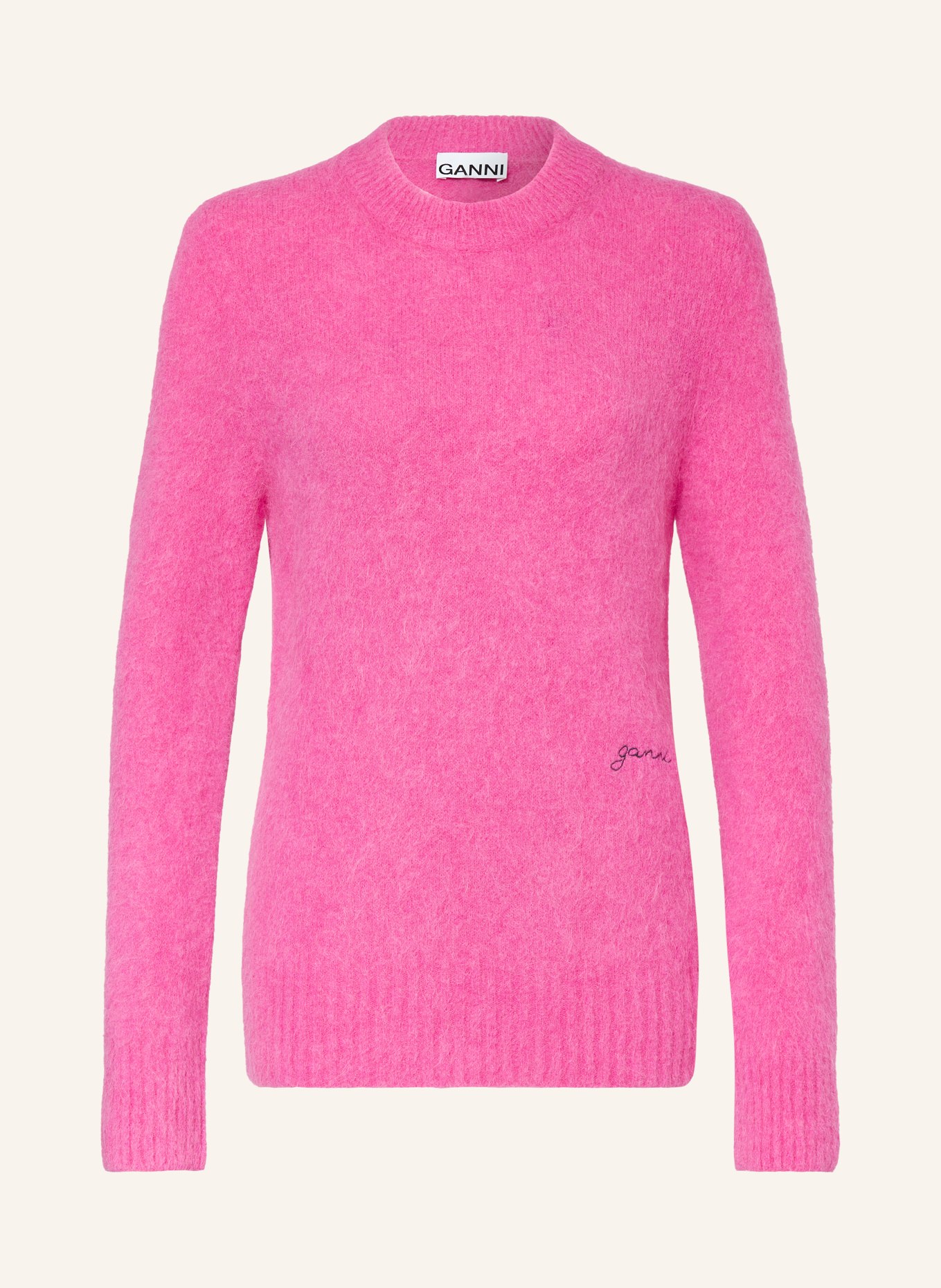 GANNI Sweater with alpaca, Color: PINK (Image 1)