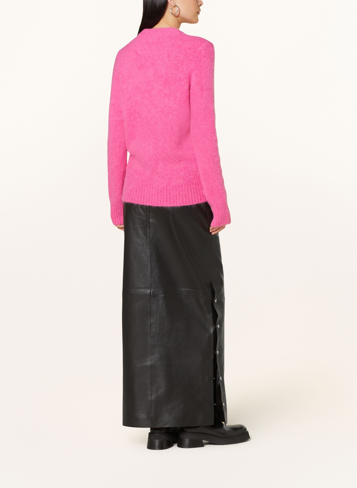 GANNI Pullover mit Alpaka, Farbe: PINK (Bild 3)
