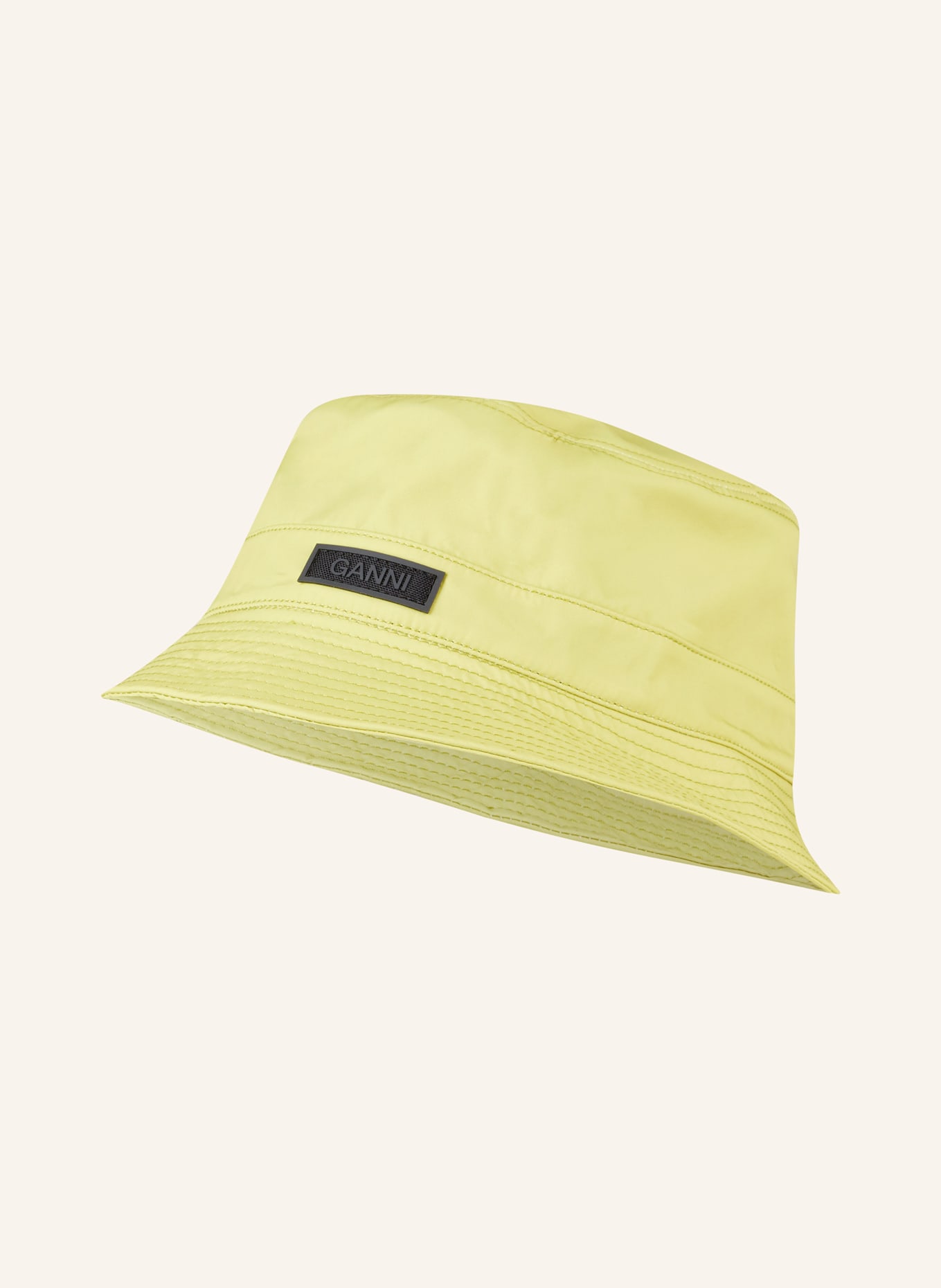 GANNI Klobouk Bucket Hat, Barva: NEONOVĚ ZELENÁ (Obrázek 1)