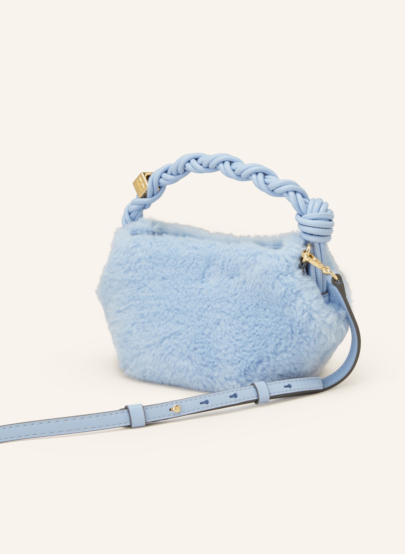 GANNI Handbag BOU BAG MINI, Color: LIGHT BLUE (Image 2)