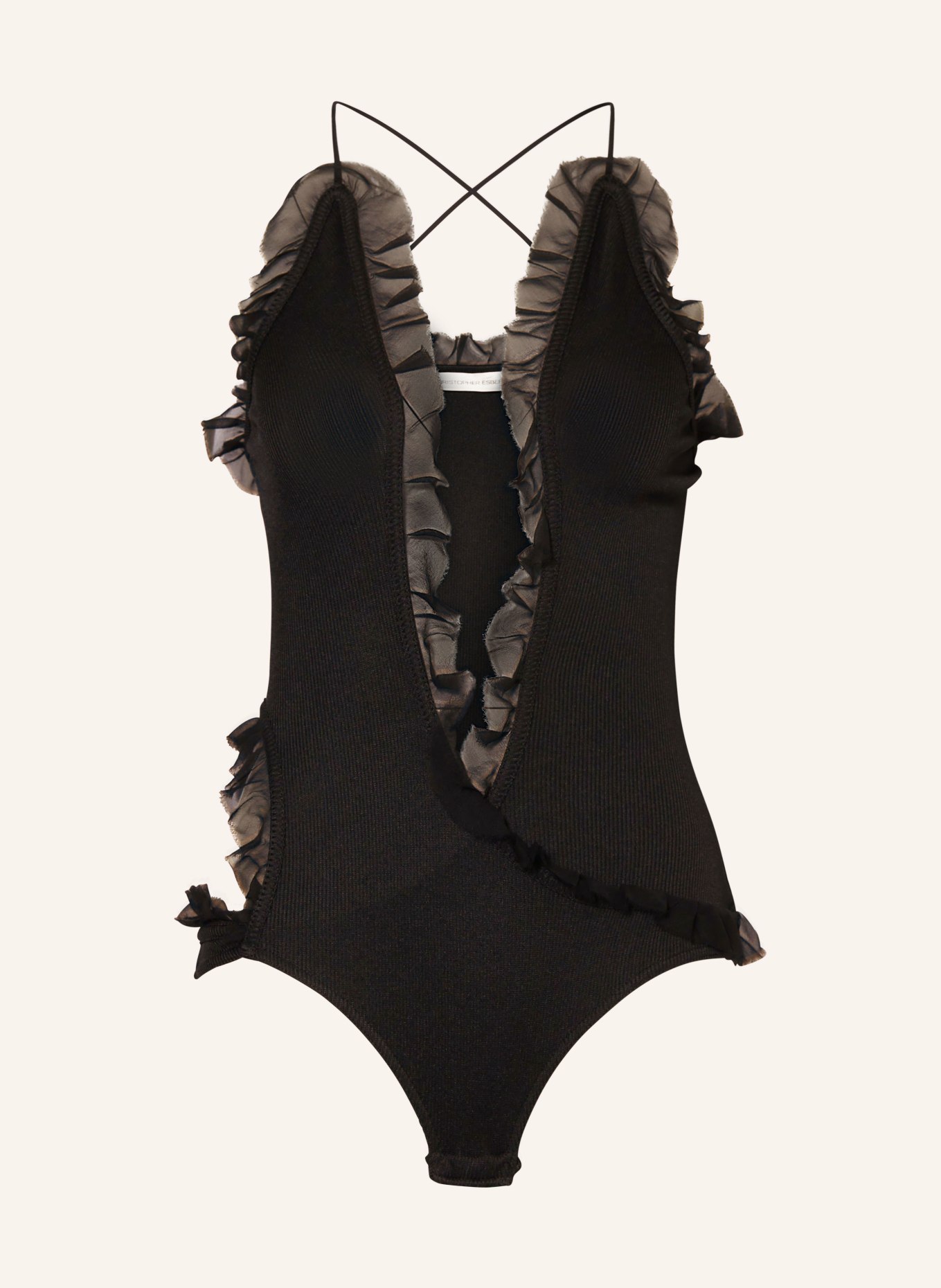 CHRISTOPHER ESBER Body CARINA with cut-out, Color: BLACK (Image 1)