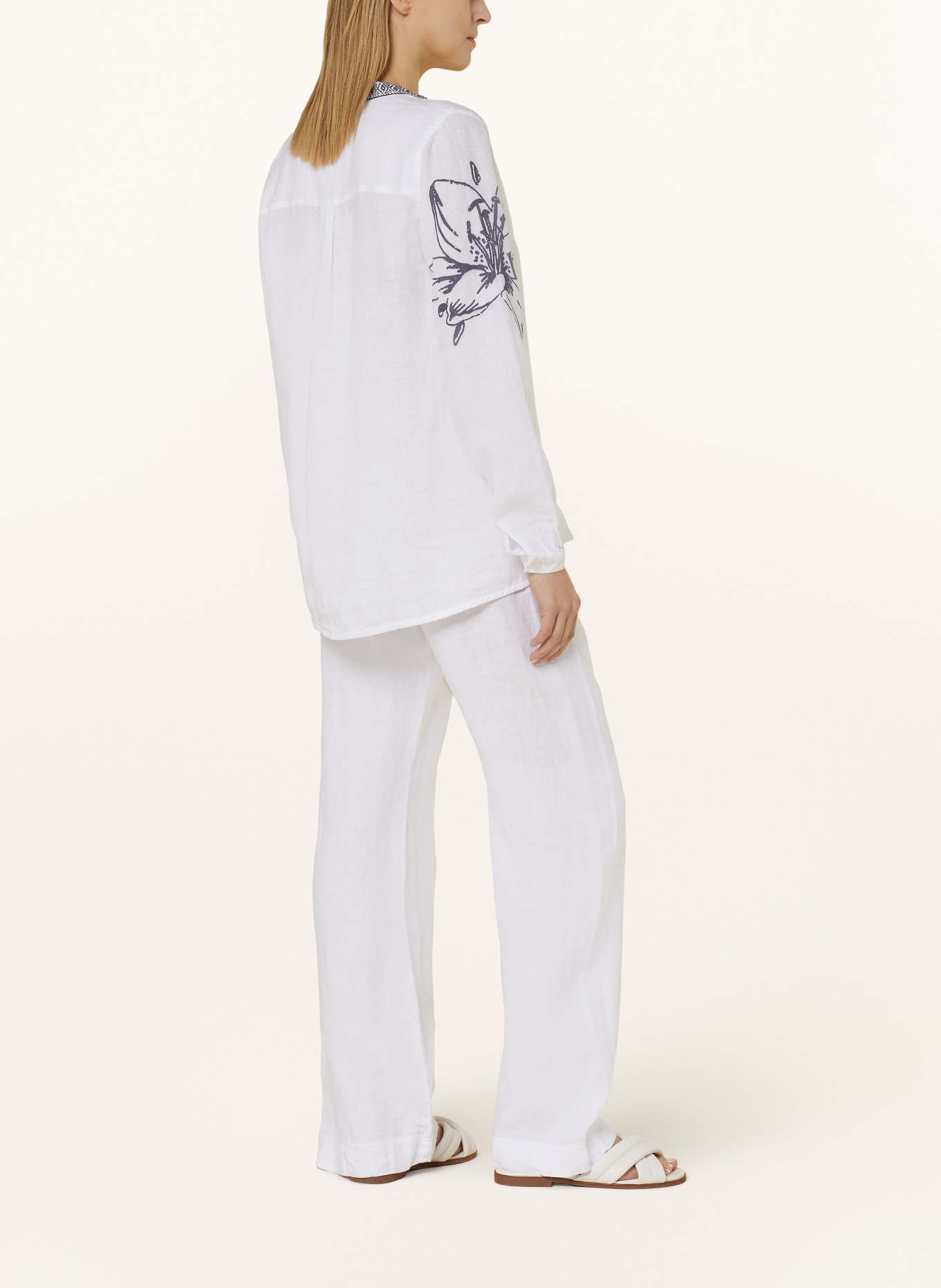 Grace Linen tunic, Color: WHITE (Image 3)