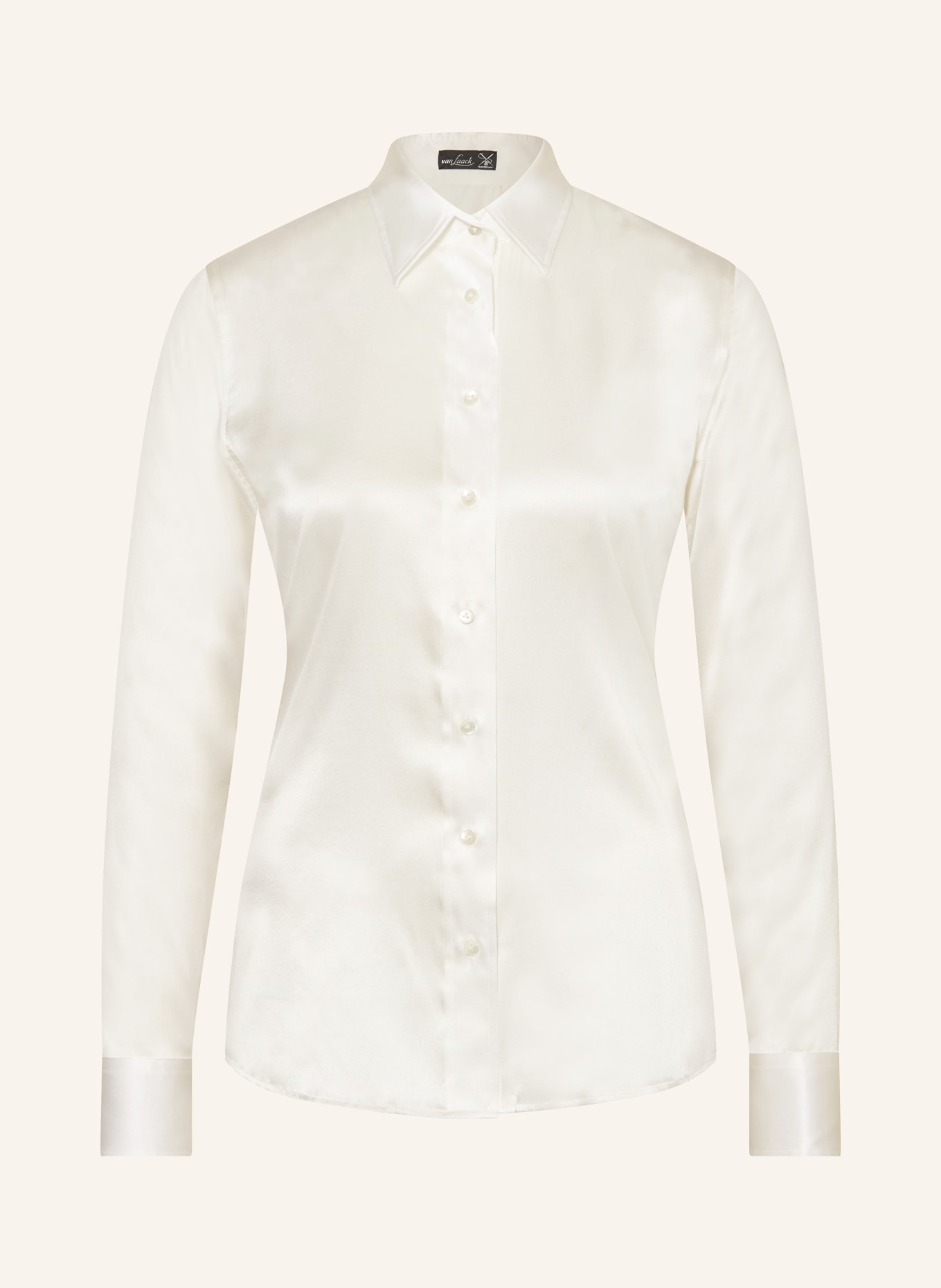 van Laack Shirt blouse LOAS-KO in silk, Color: WHITE (Image 1)