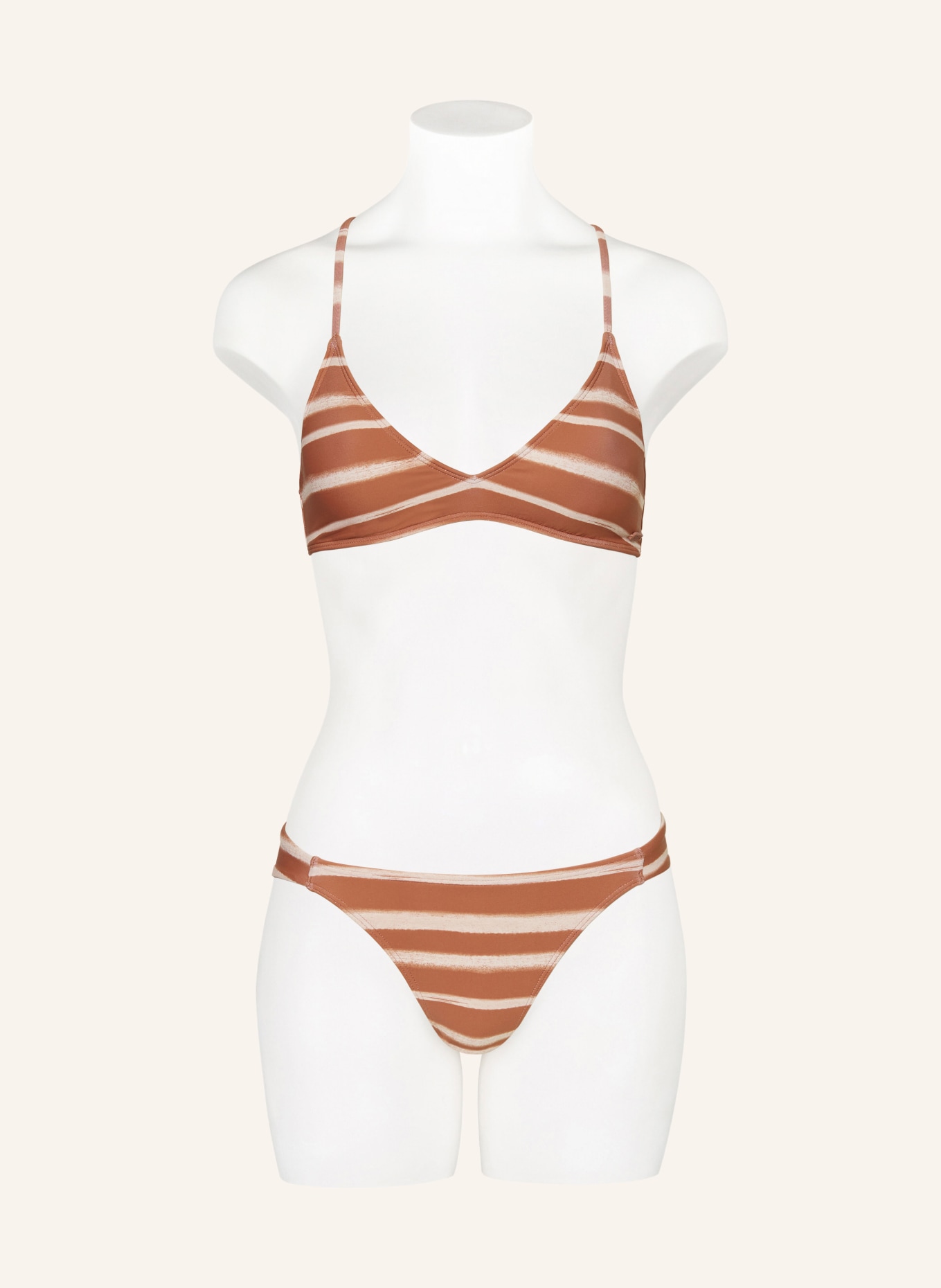 ROXY Bralette bikini top PRINTED BEACH CLASSICS, Color: DARK ORANGE (Image 2)