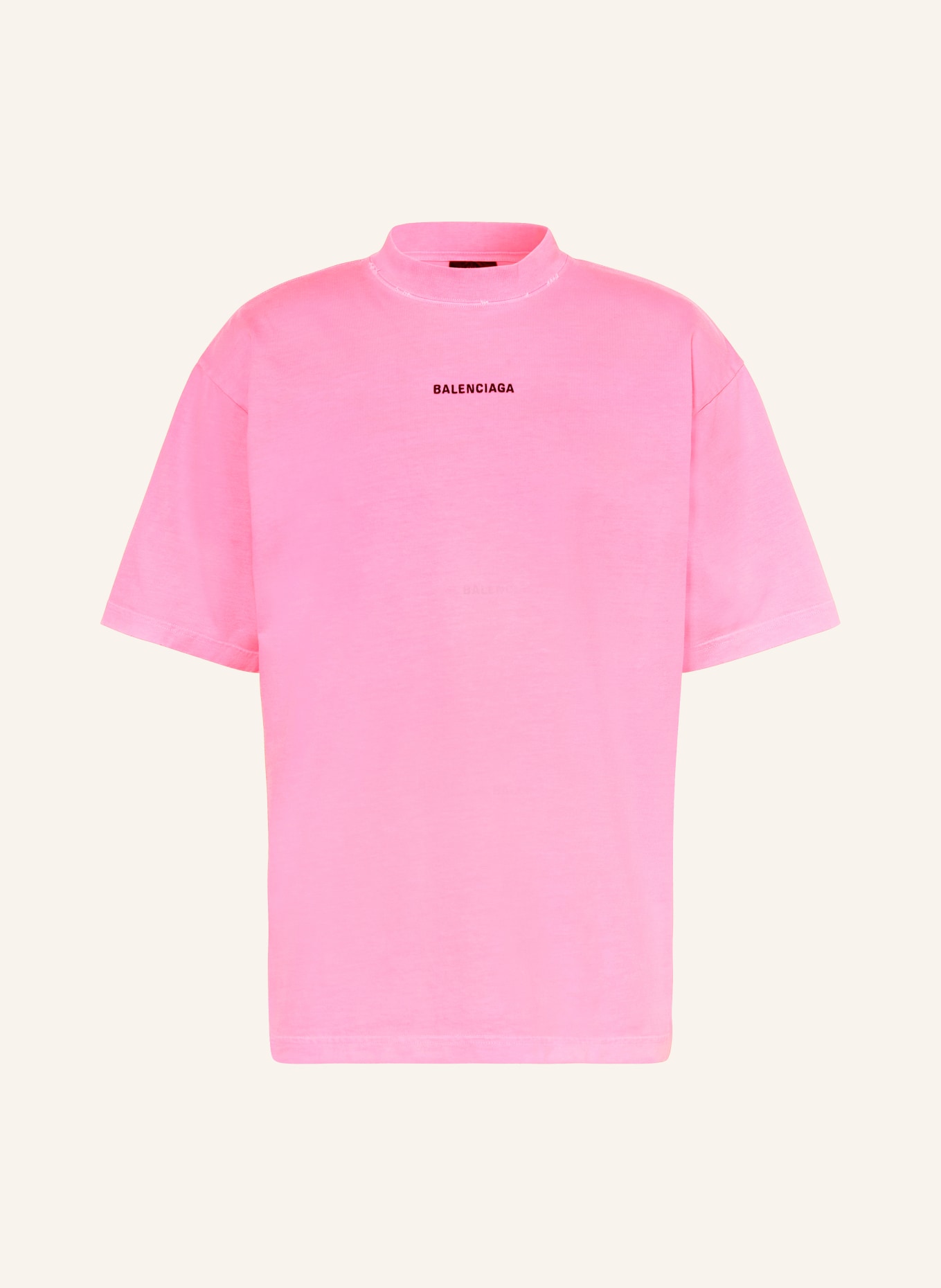 BALENCIAGA T-shirt, Kolor: MOCNORÓŻOWY/ CZARNY (Obrazek 1)