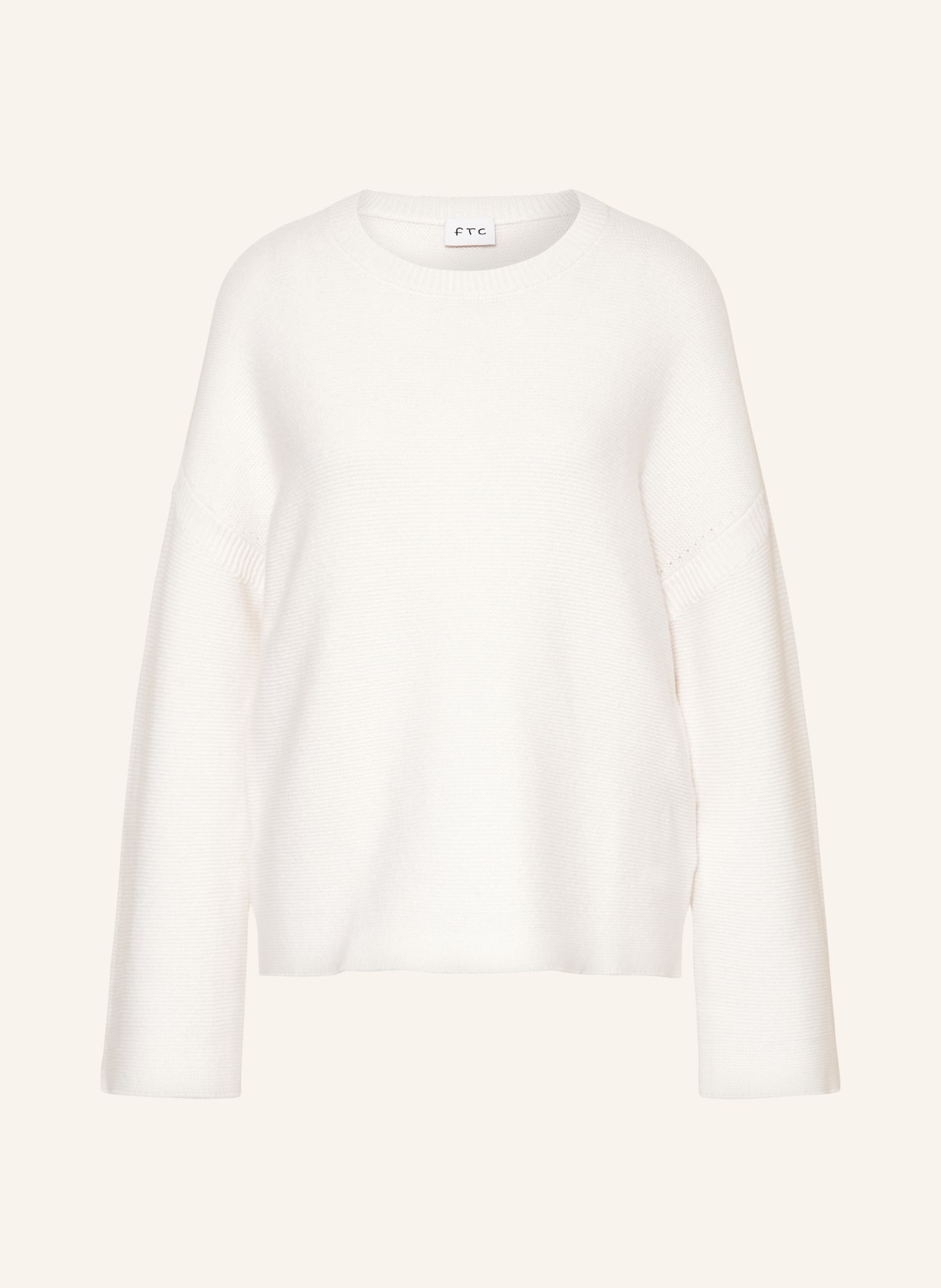 FTC CASHMERE Sweater with cashmere, Color: CREAM (Image 1)