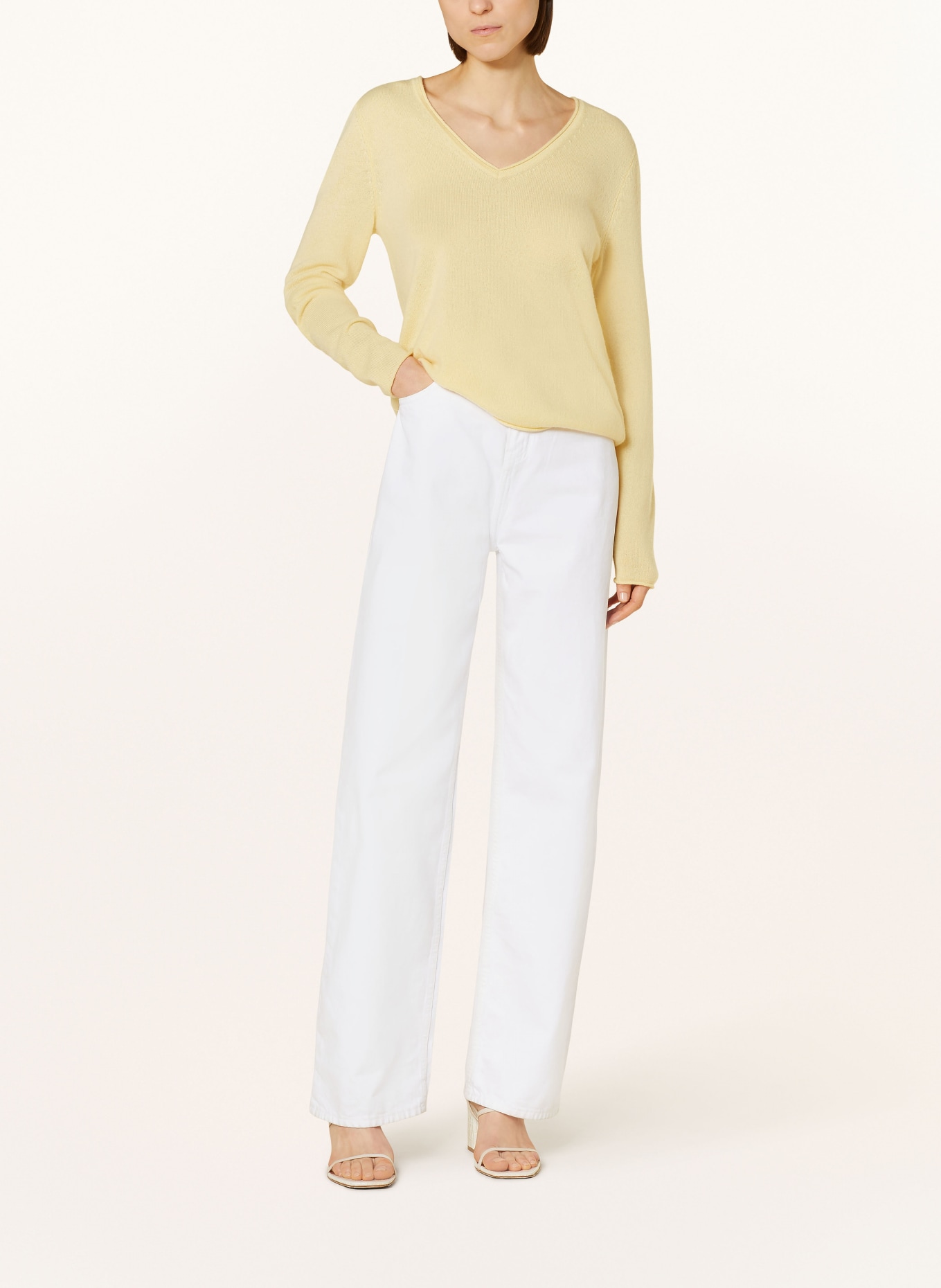 FTC CASHMERE Cashmere-Pullover, Farbe: HELLGELB (Bild 2)