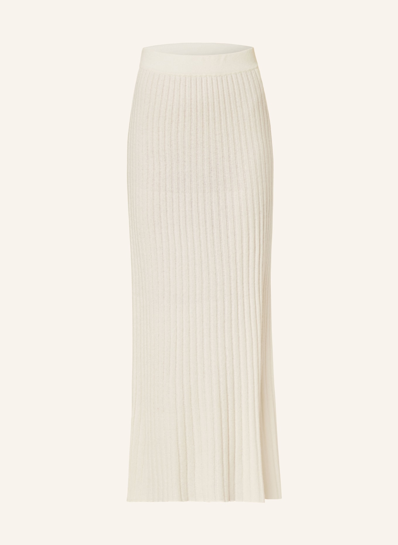 FTC CASHMERE Knit skirt with cashmere, Color: CREAM (Image 1)