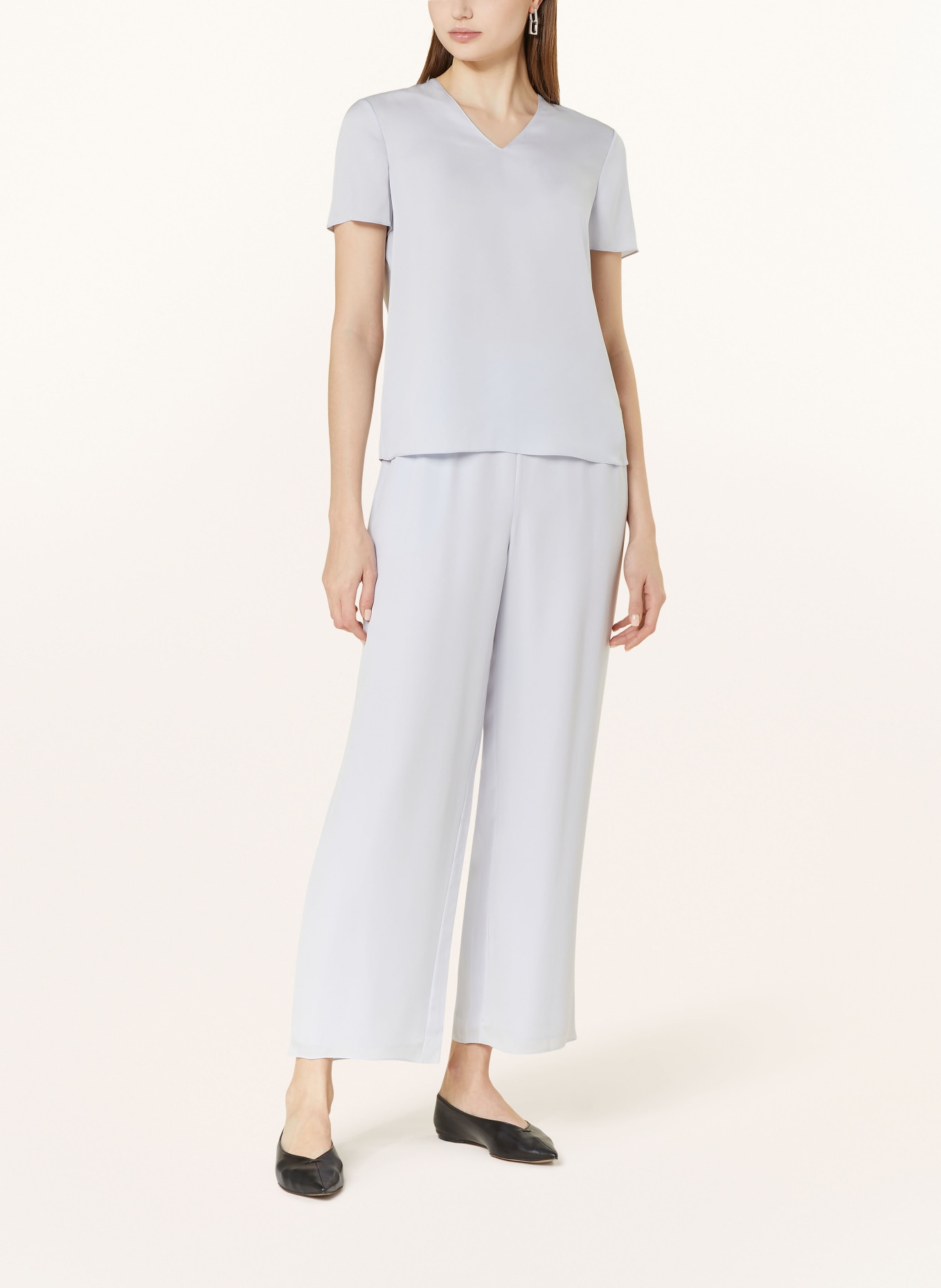 Theory Shirt blouse in silk, Color: LIGHT BLUE (Image 2)