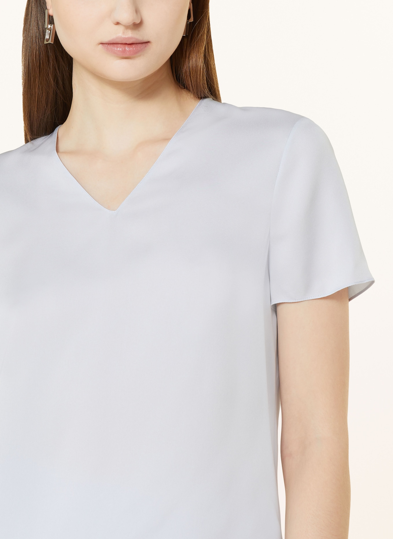 Theory Shirt blouse in silk, Color: LIGHT BLUE (Image 4)