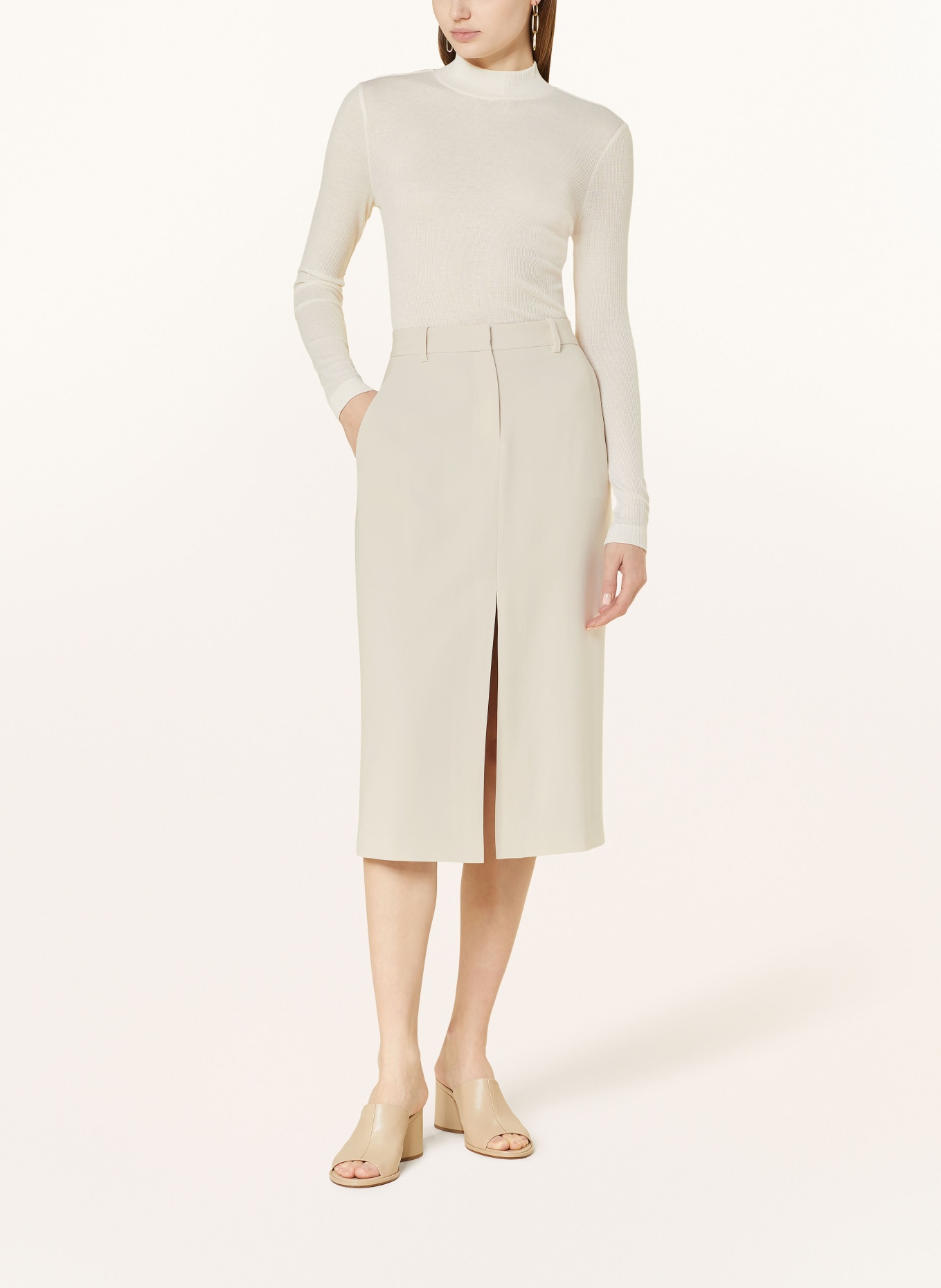 Theory Skirt, Color: BEIGE (Image 2)