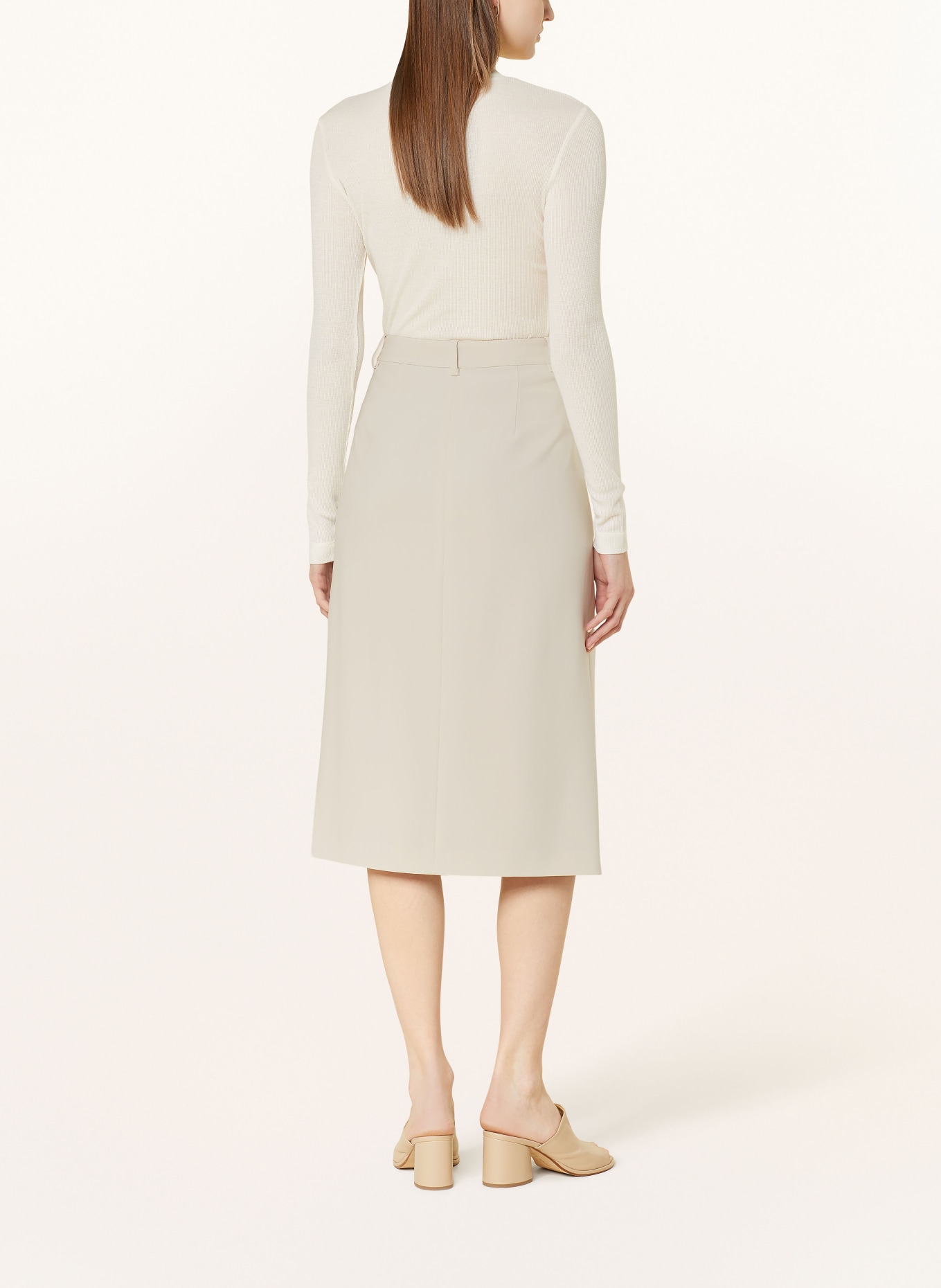 Theory Skirt, Color: BEIGE (Image 3)