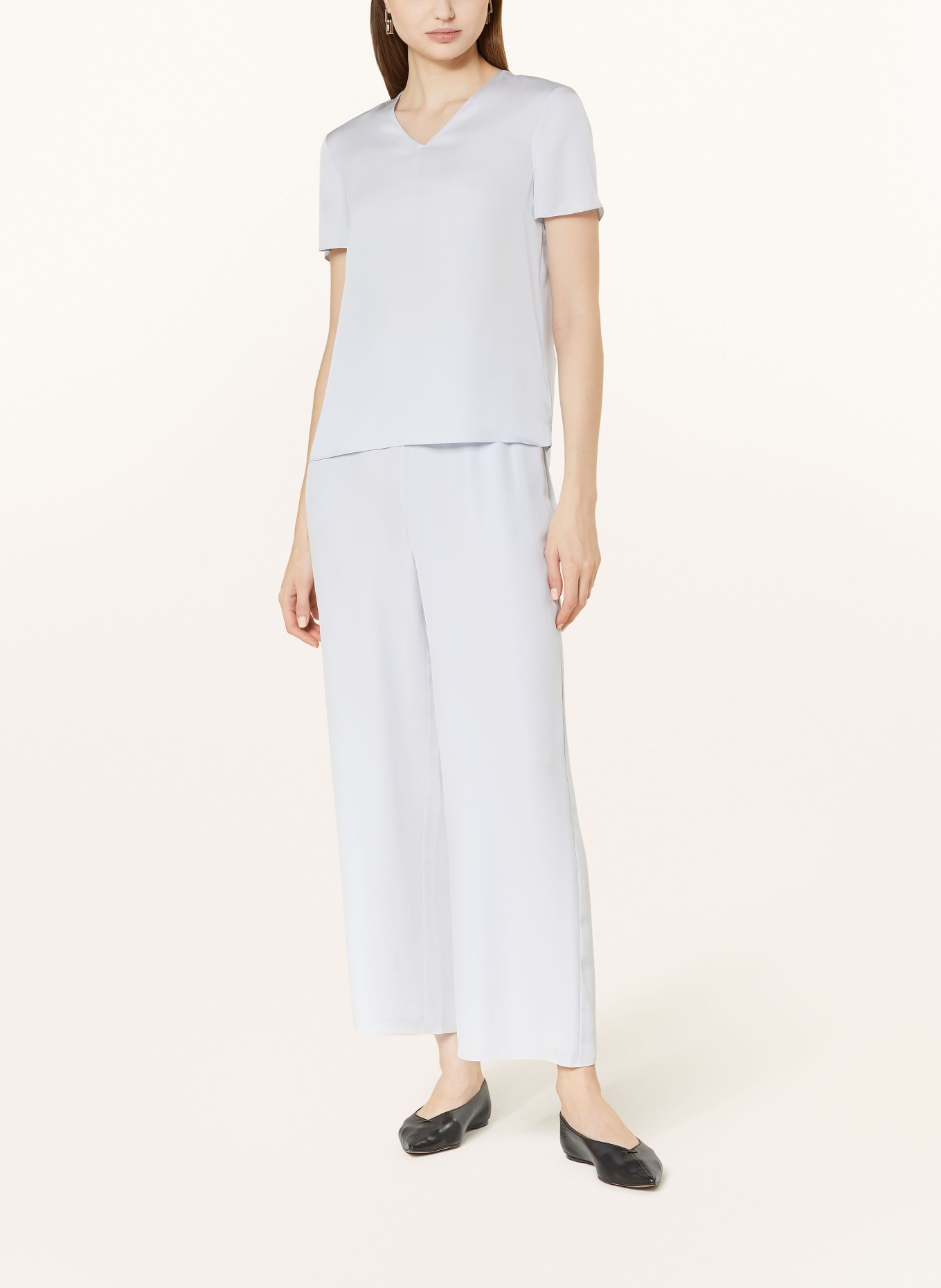 Theory Silk culottes, Color: LIGHT BLUE (Image 2)