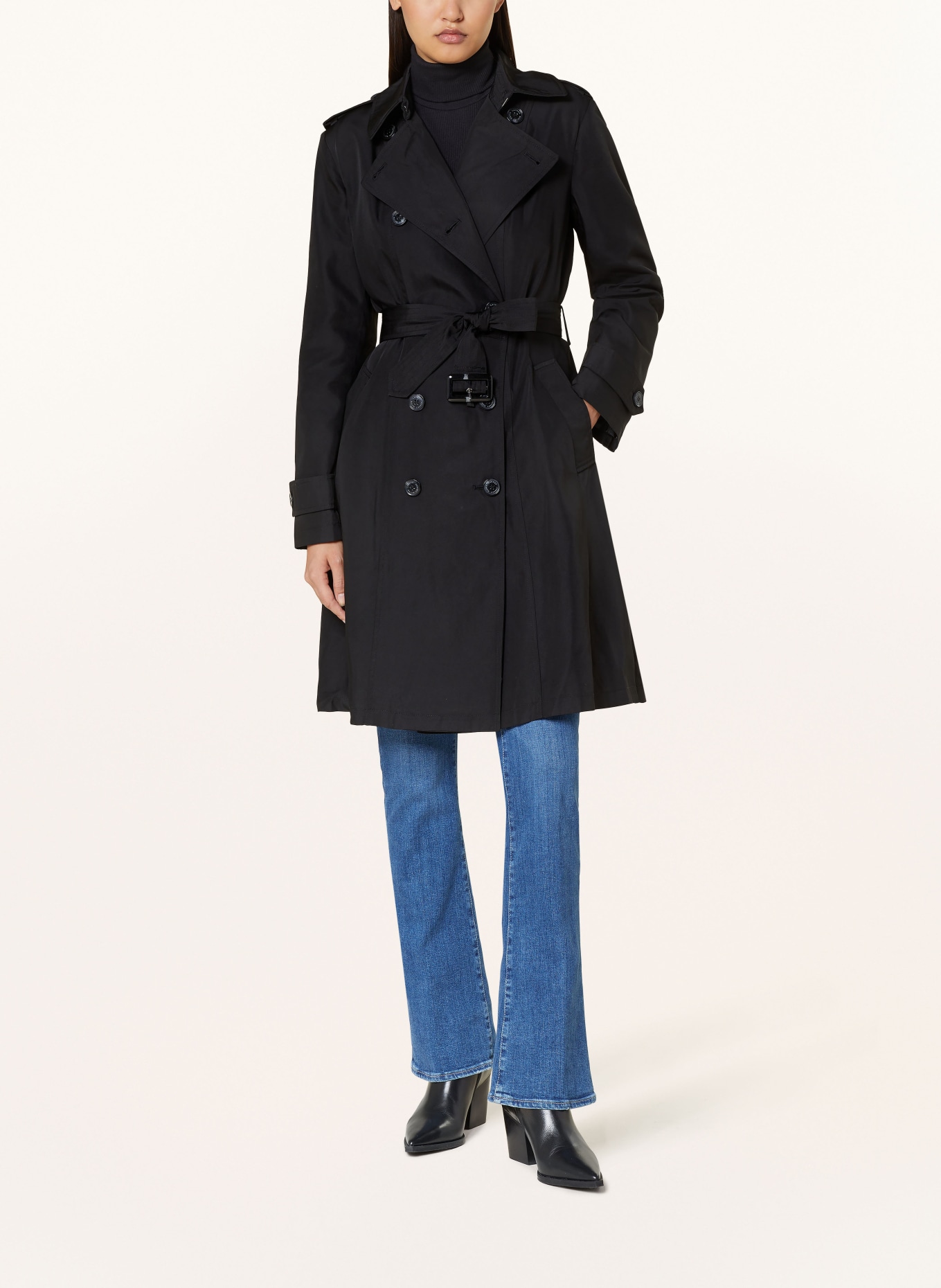LAUREN RALPH LAUREN Trench coat, Color: BLACK (Image 2)
