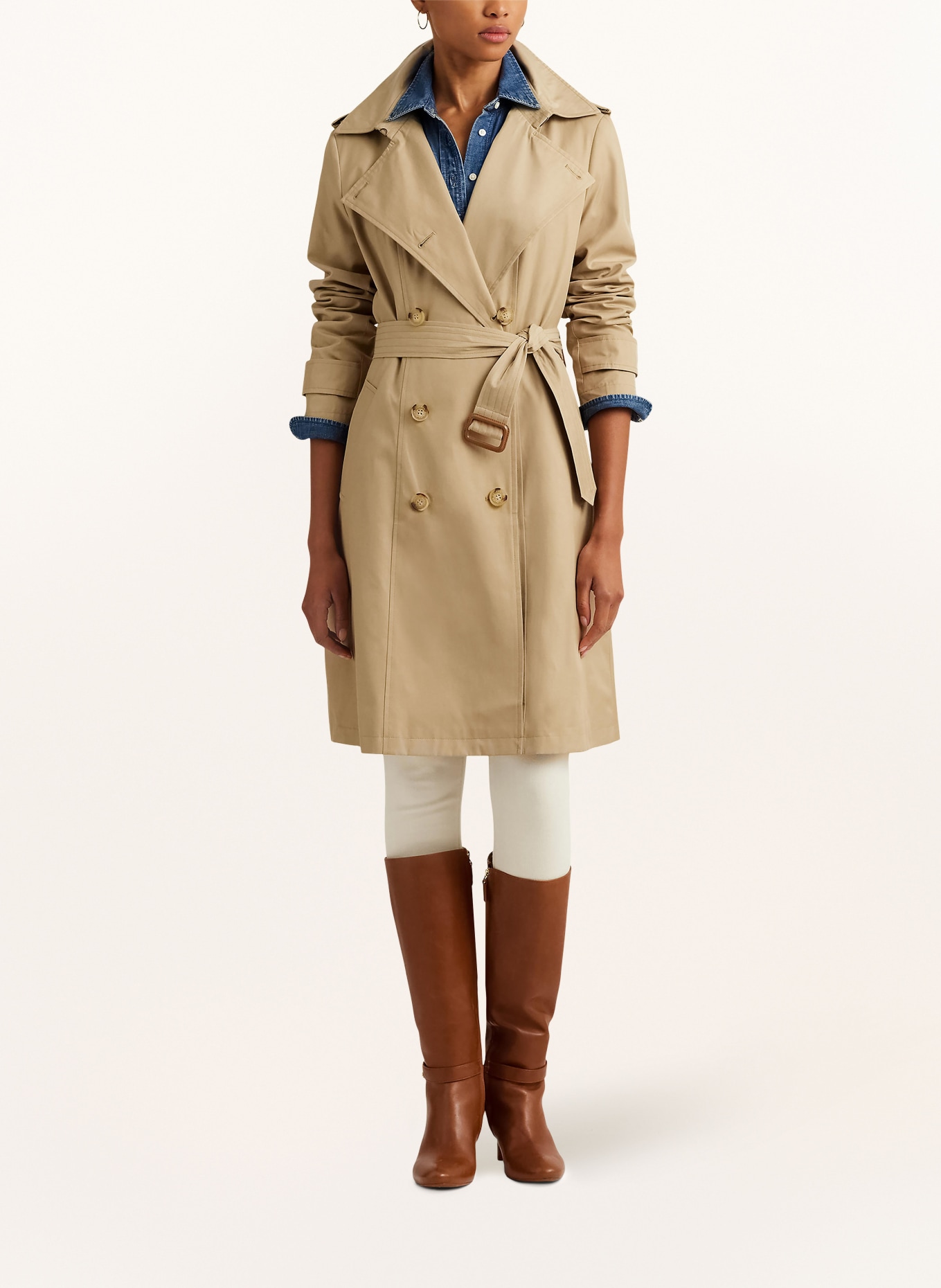 LAUREN RALPH LAUREN Trench coat, Color: BEIGE (Image 2)