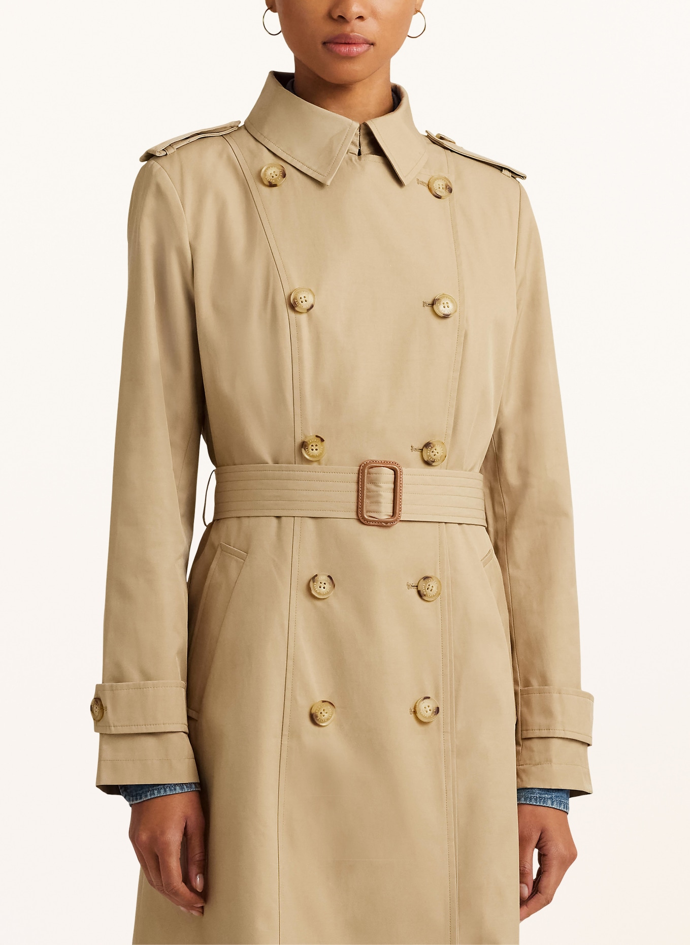 LAUREN RALPH LAUREN Trench coat, Color: BEIGE (Image 4)