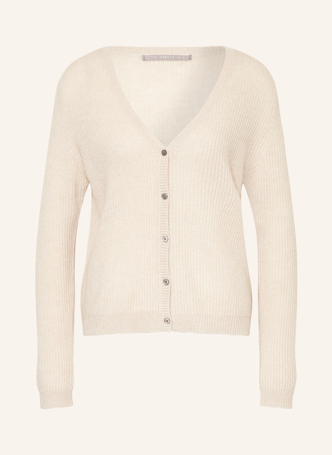 (THE MERCER) N.Y. Cashmere cardigan, Color: CREAM (Image 1)