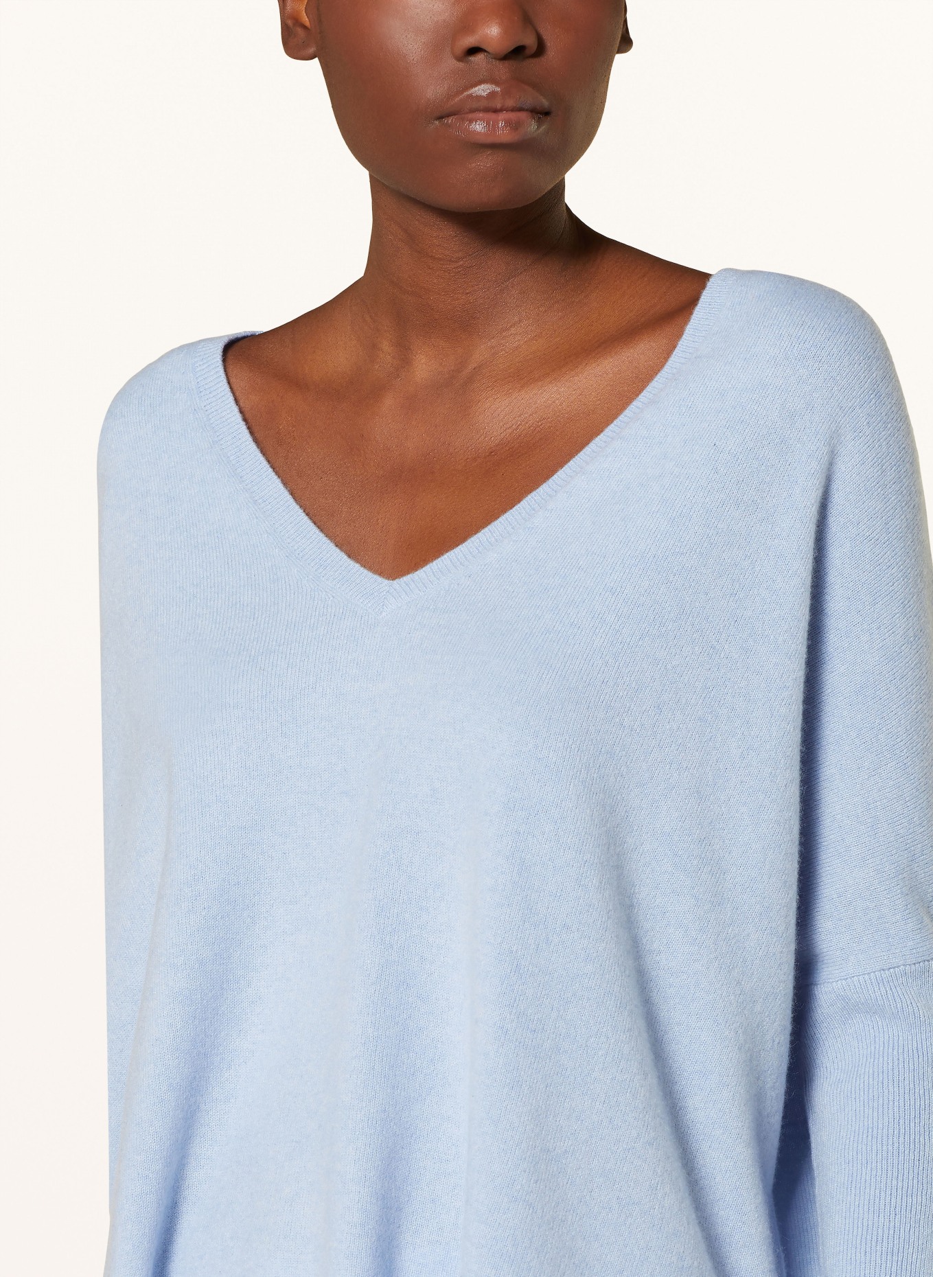 (THE MERCER) N.Y. Cashmere sweater, Color: LIGHT BLUE (Image 4)
