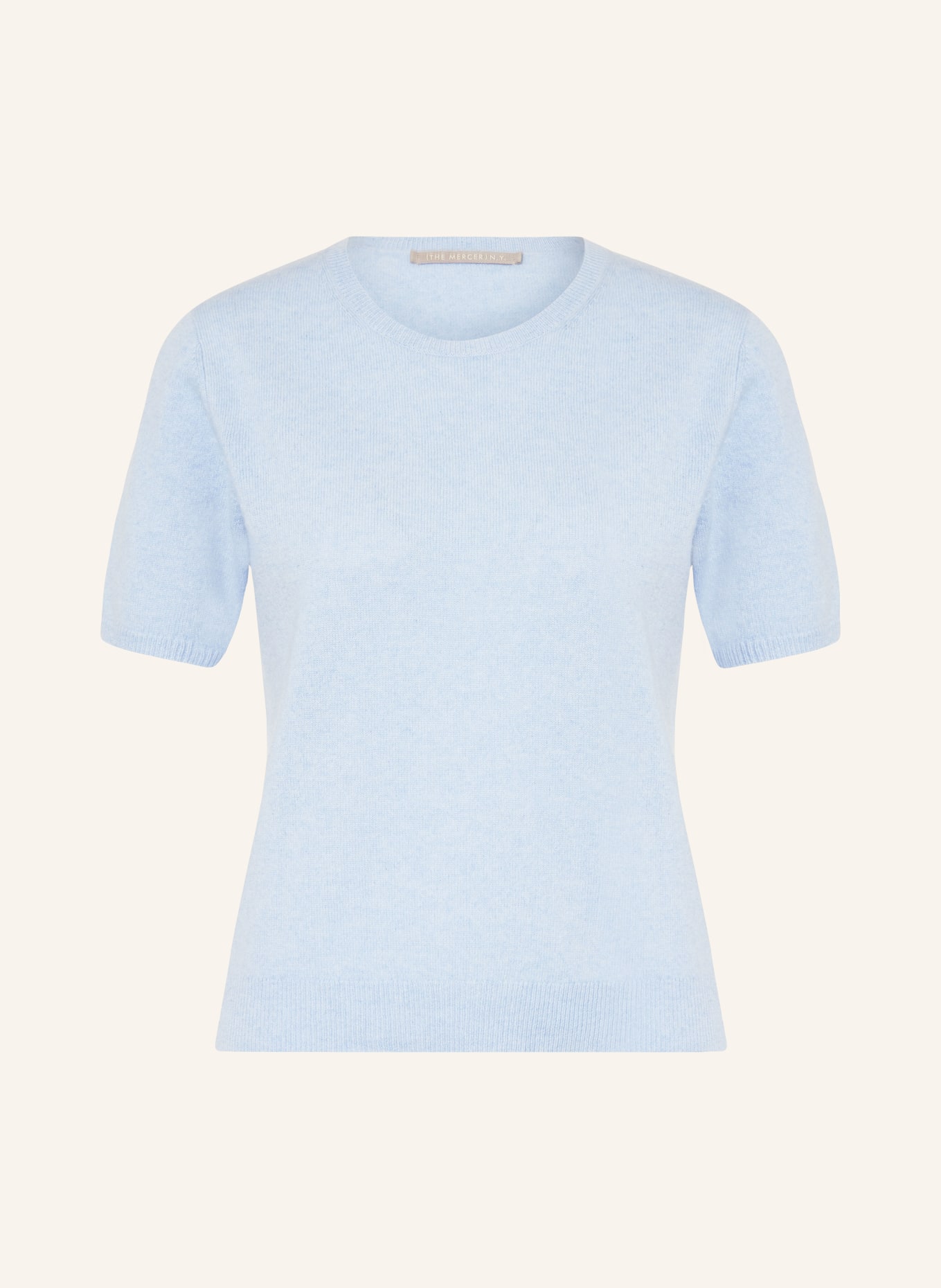 (THE MERCER) N.Y. Strickshirt aus Cashmere, Farbe: HELLBLAU (Bild 1)