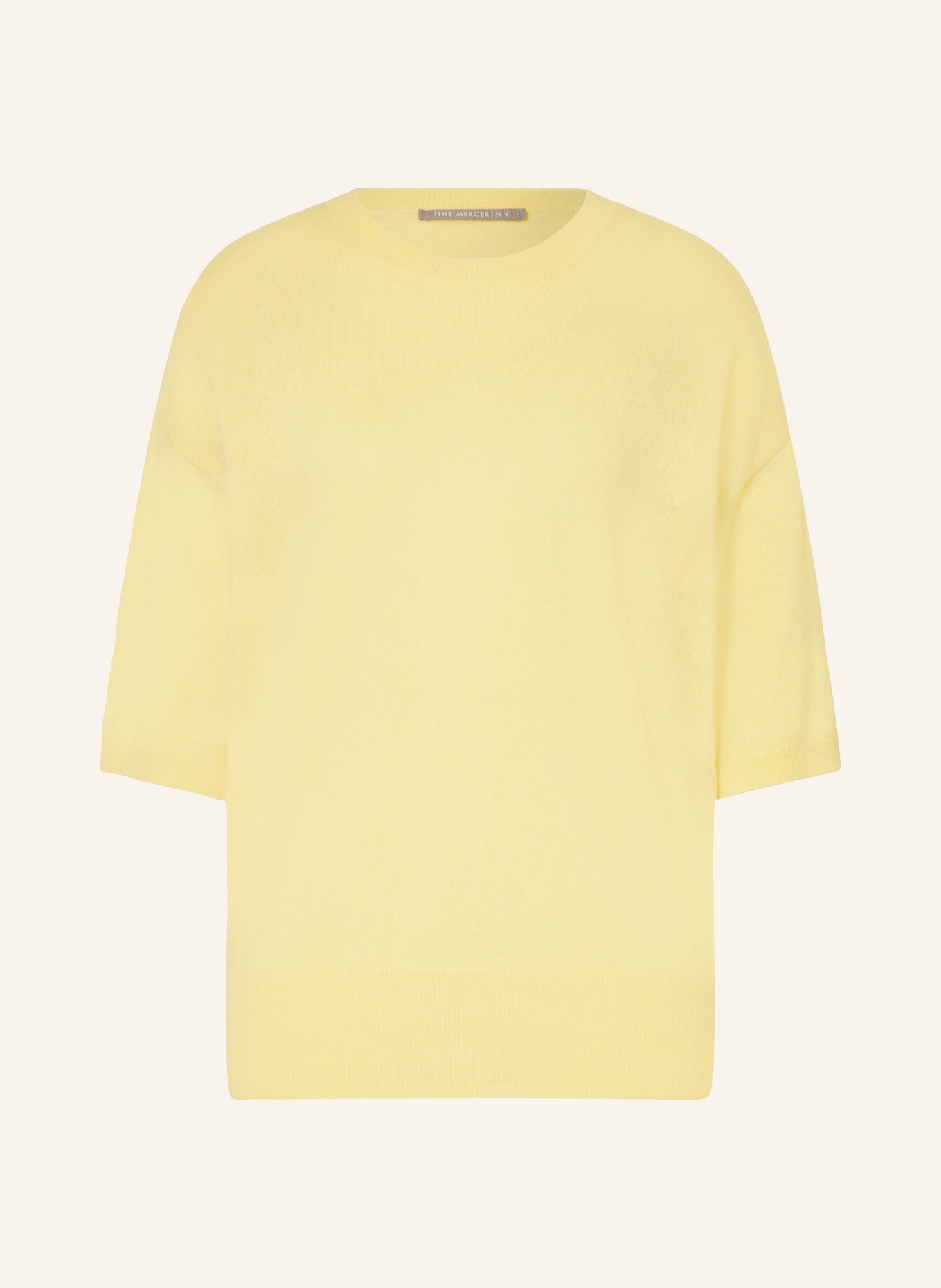 (THE MERCER) N.Y. Strickshirt aus Cashmere, Farbe: GELB (Bild 1)