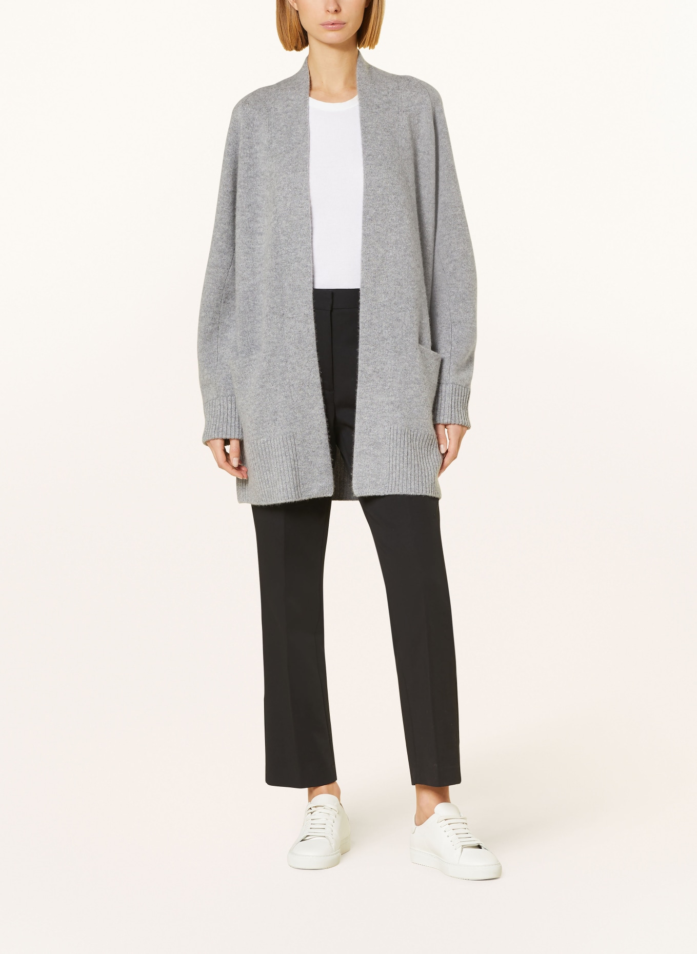 VINCE Knit cardigan made of cashmere, Color: GRAY (Image 2)